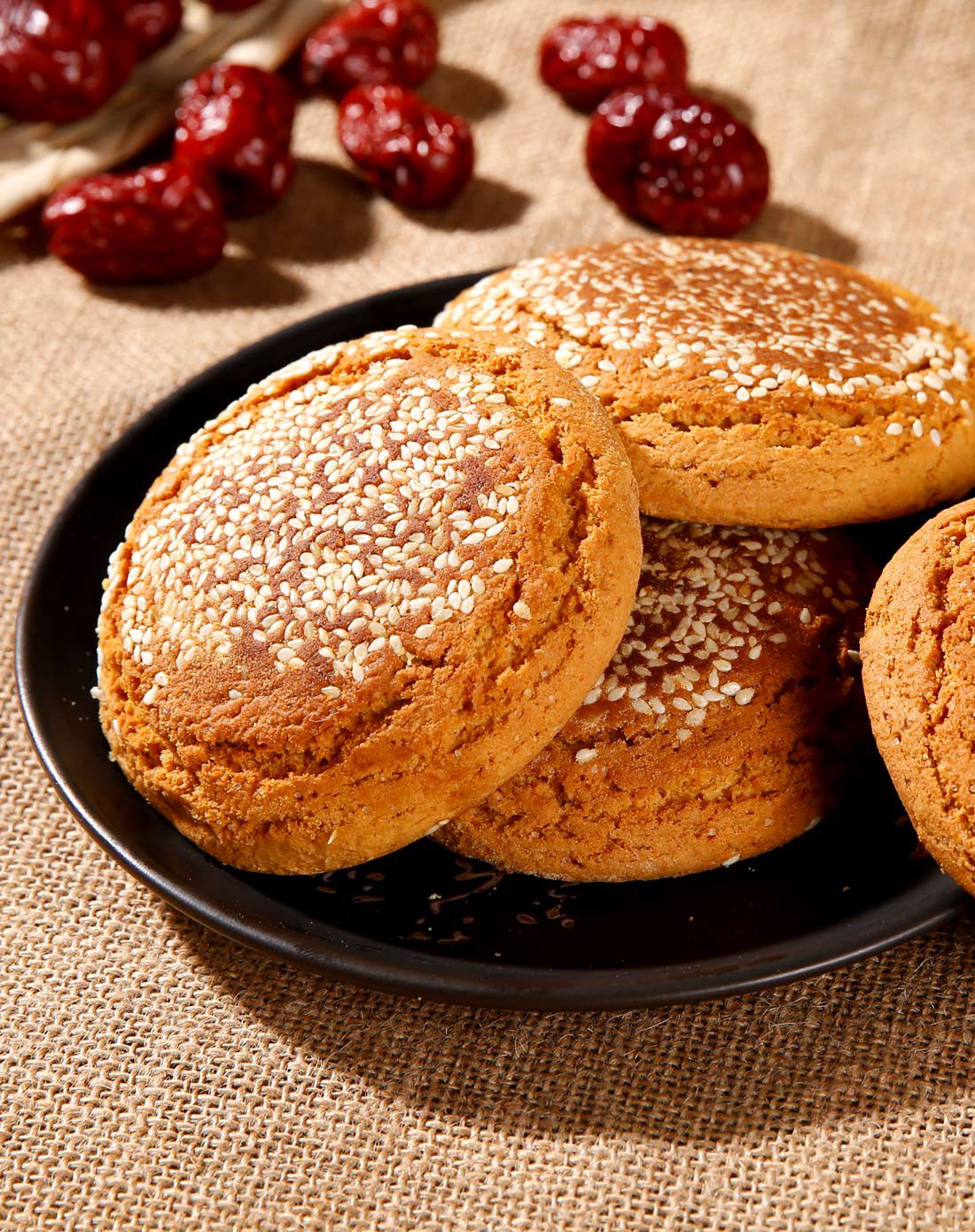 鑫炳记红枣太谷饼300g*4