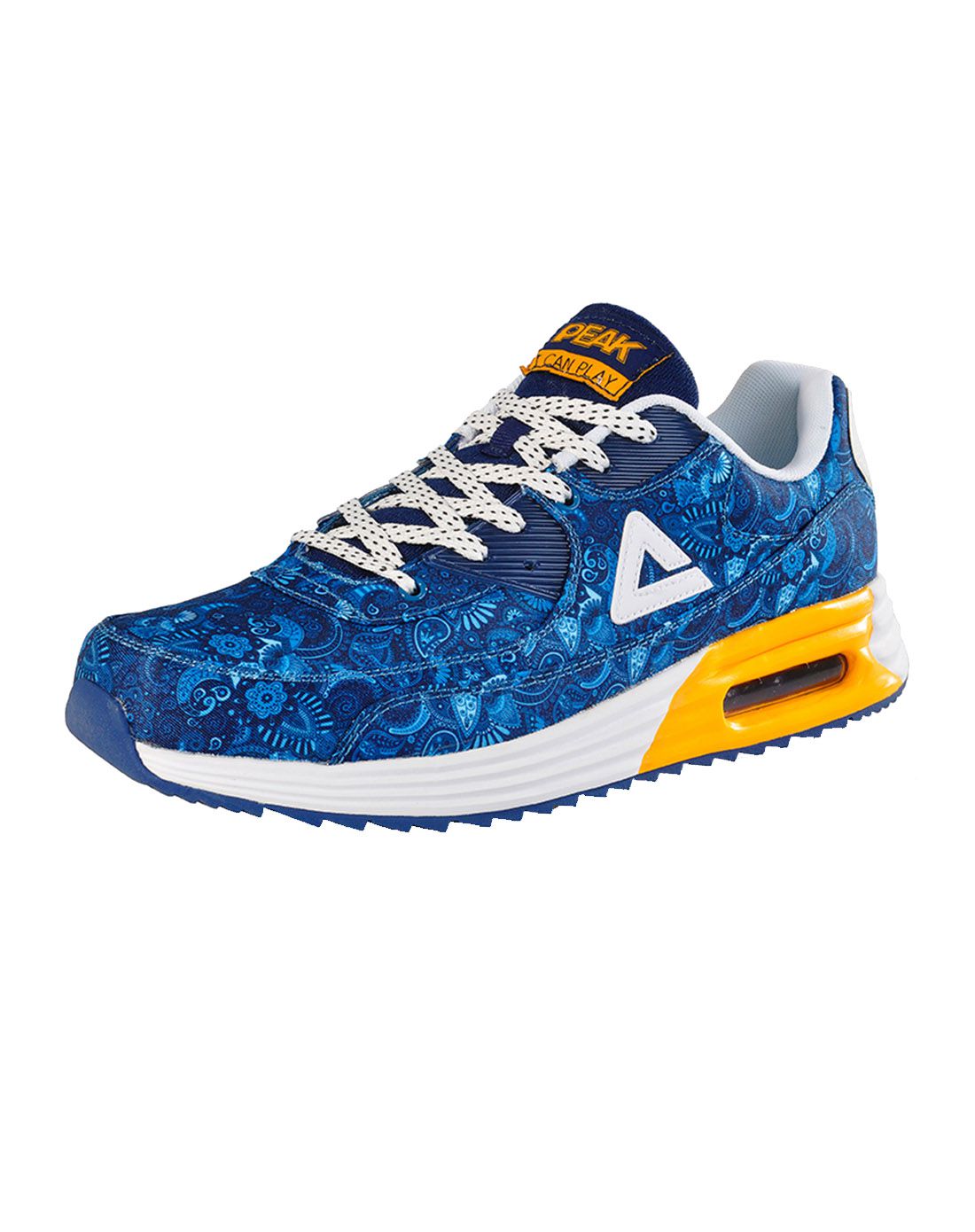 经典复古 男款天极蓝配白色运动鞋 复古系列