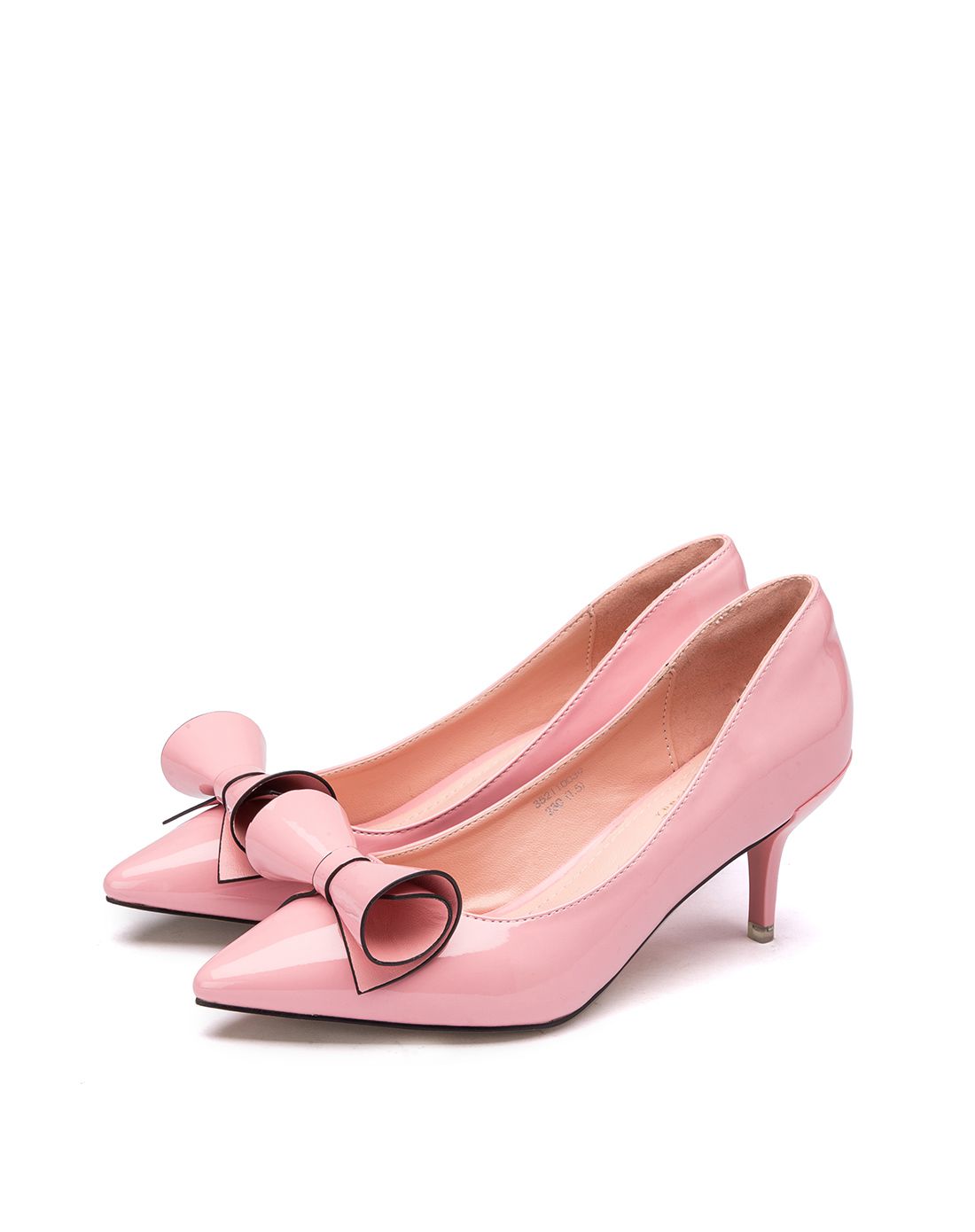 美丽佳人女鞋专场 美丽佳人春季新款花卷高跟优雅女鞋