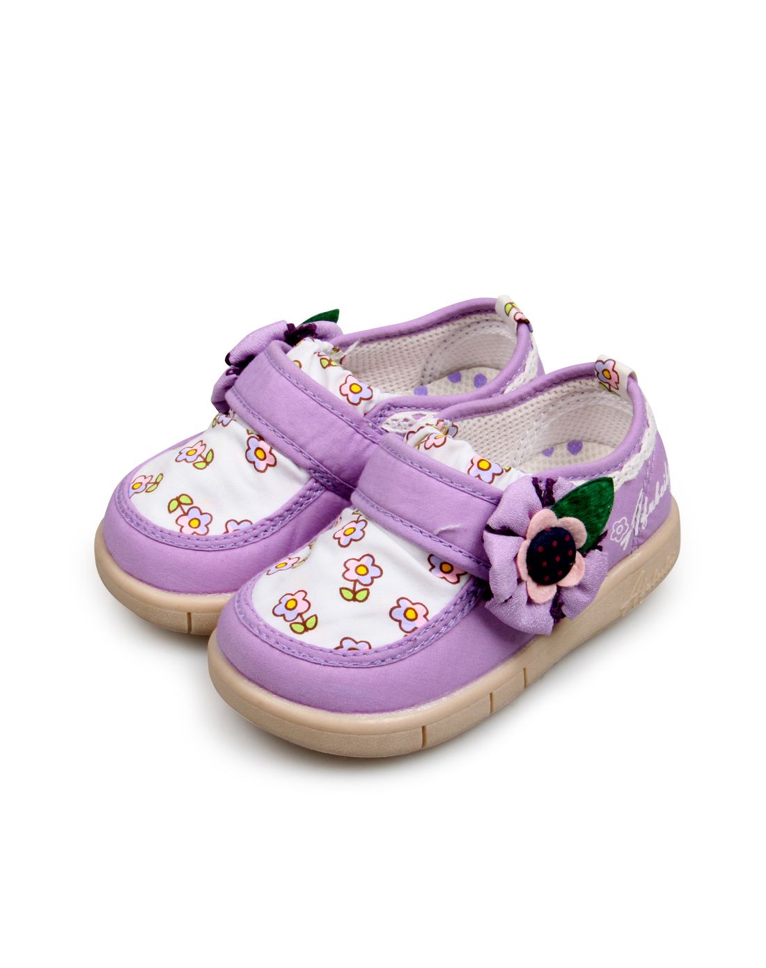 阿福贝贝afubeibei宝宝鞋1-3岁宝宝紫色针织透气公主叫叫鞋f102zs