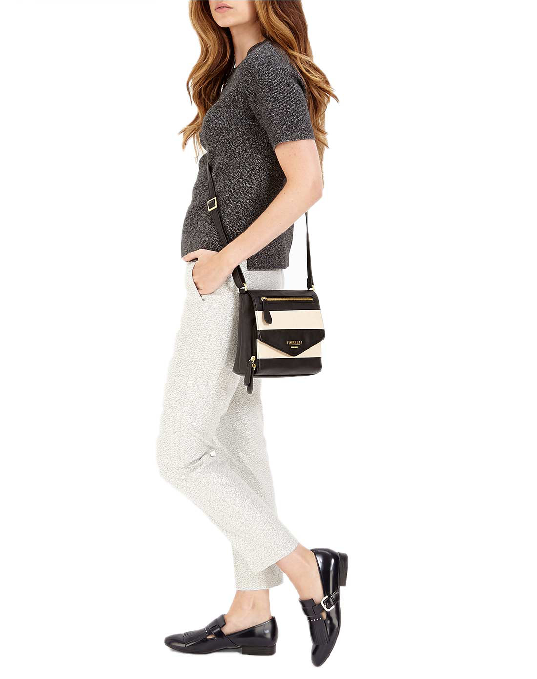 凯特王妃家族专属包姐妹品牌专场paige拼色色斜挎包fh84491 mono