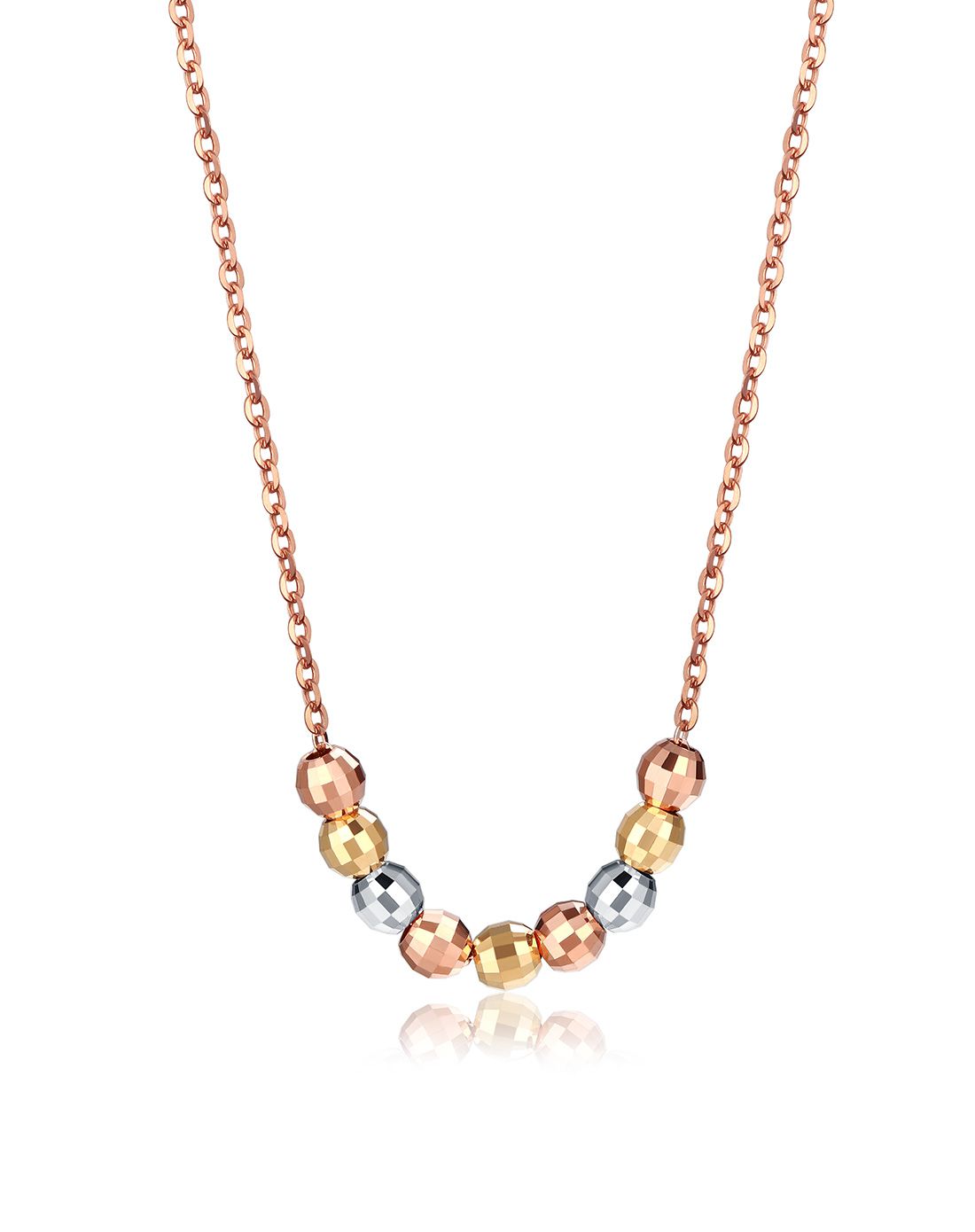 珂兰钻石珠宝专场珂兰钻石 颈间爱恋 18k金彩色百搭锁骨套链kl1