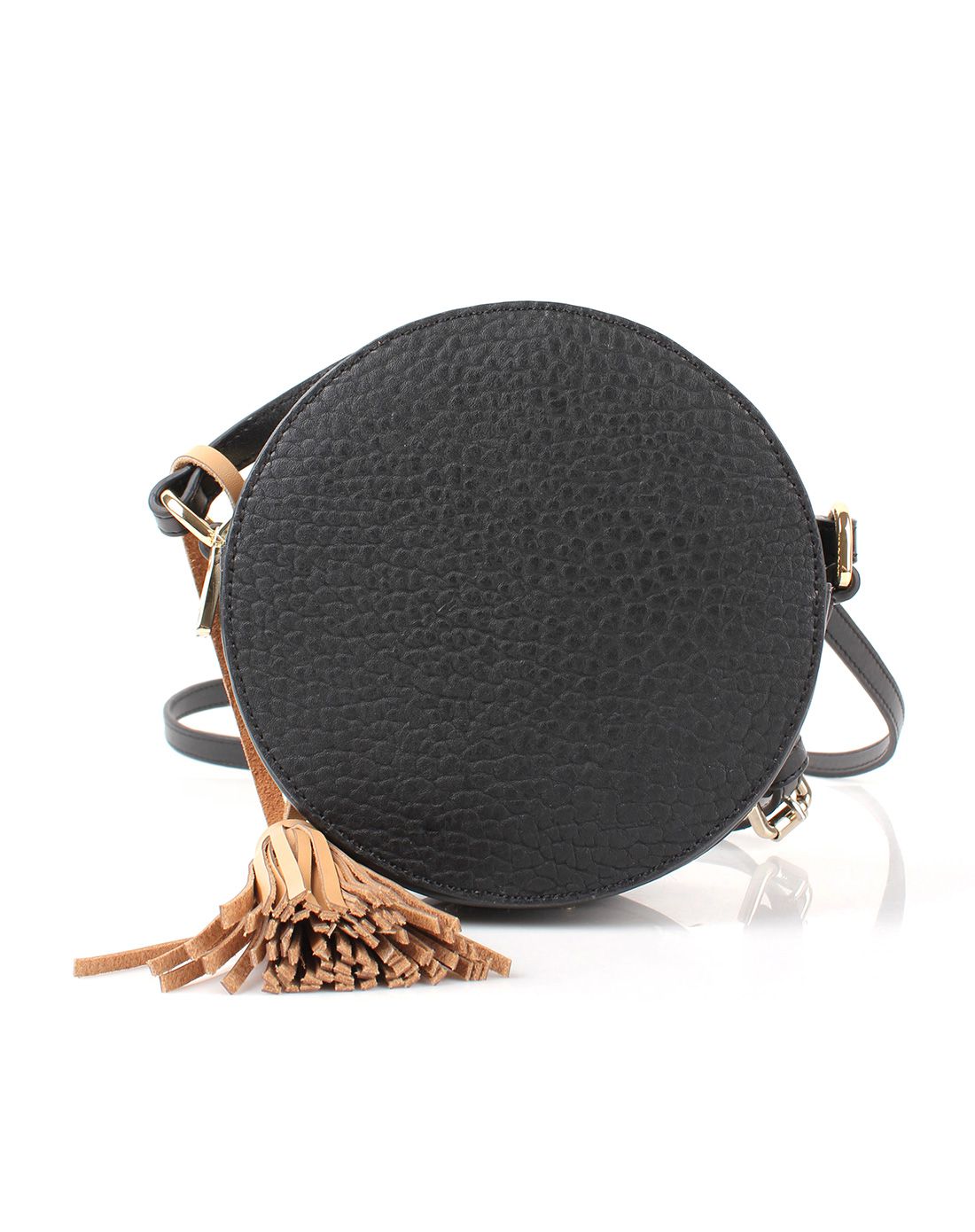 黑色斜挎圆包