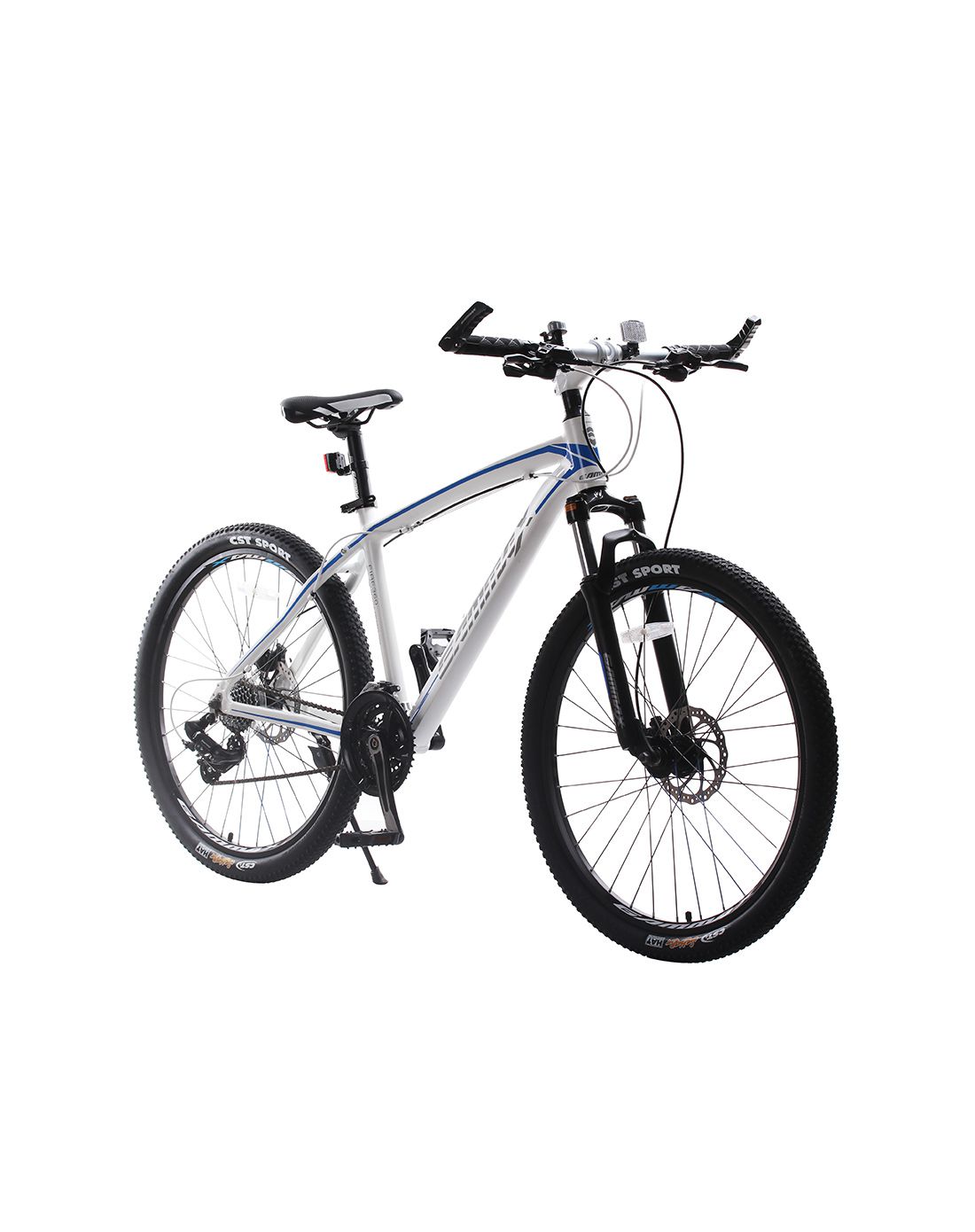 捷马gamma自行车专场直发货烈火360版26寸 中性款白色山地车 铝架24速