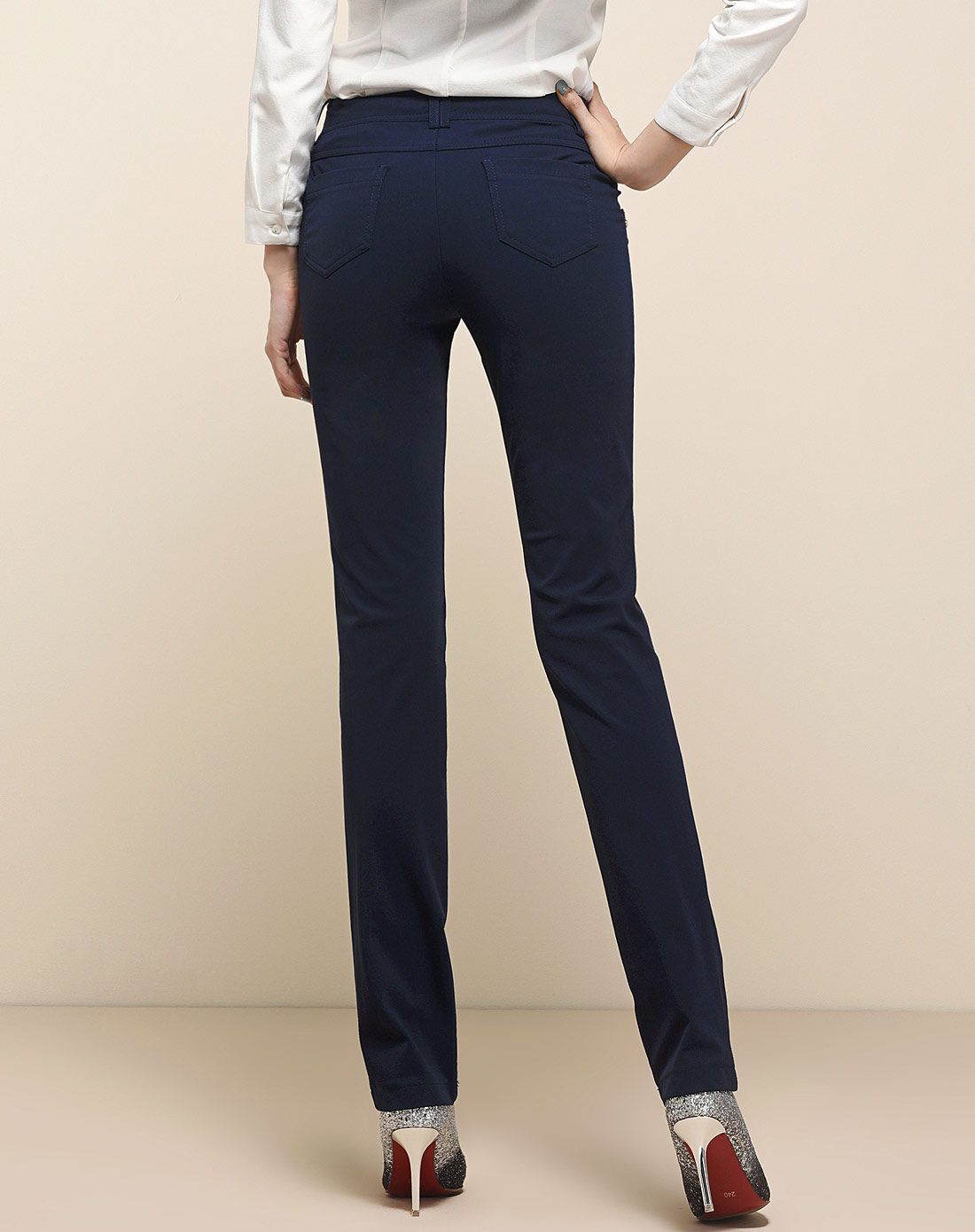 逸阳esey女裤专场逸阳修身小直筒裤999775-d03h_唯品会