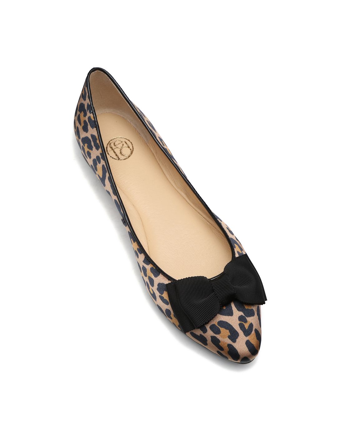 fed旗下女鞋fed 女款米底黑豹轻便百搭单鞋1883555941500_唯品会