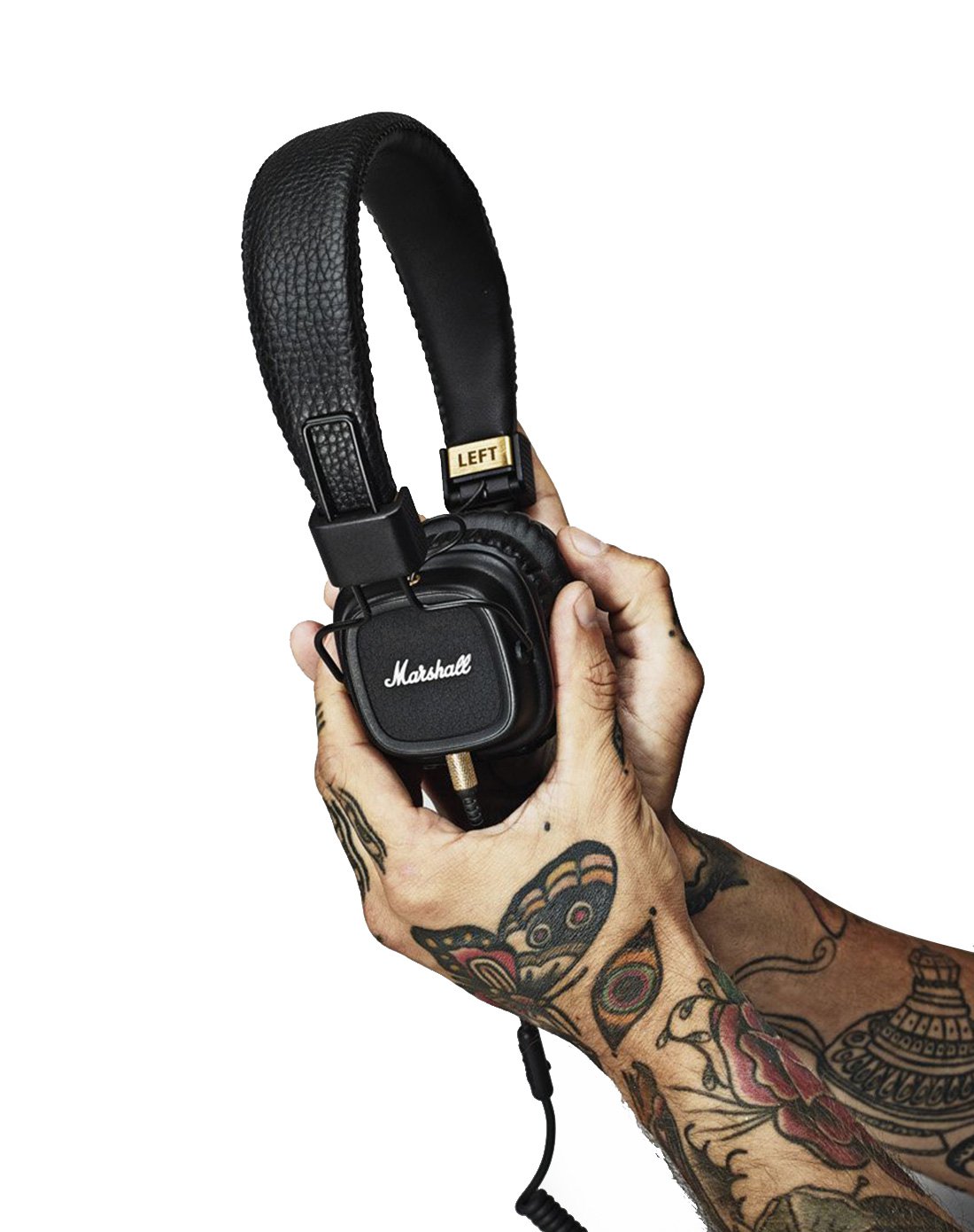 marshall major ii 黑色 马歇尔头戴式hifi摇滚重低音监听线控耳机