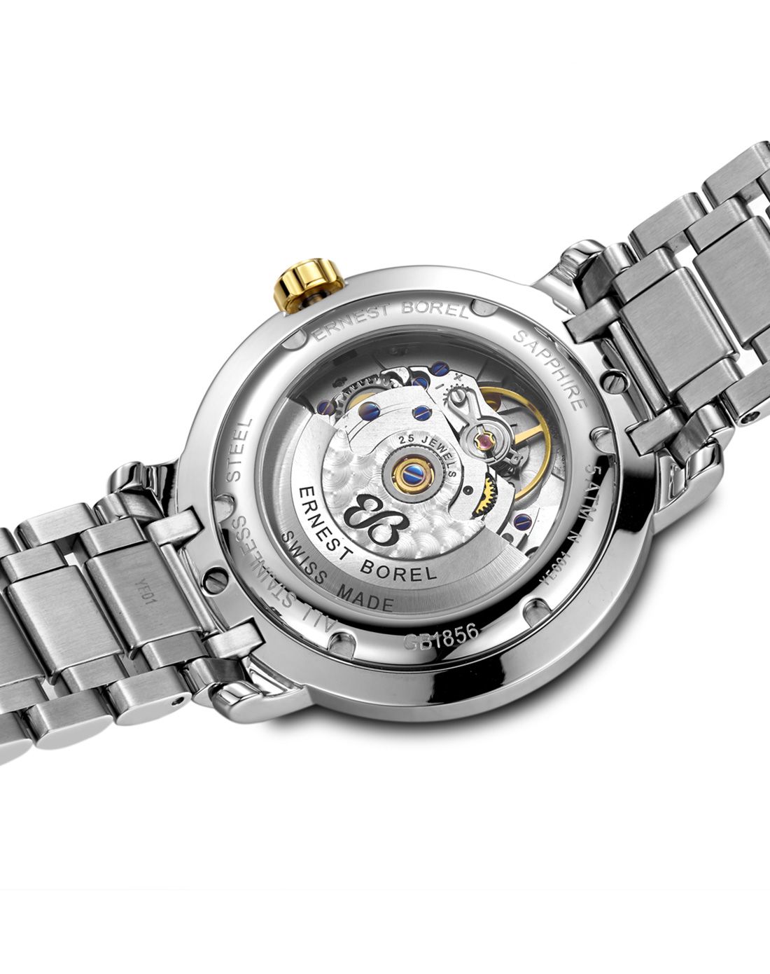 borel腕表专场【瑞士制造】简约大气日历机械男表egb1856-9531_唯品会