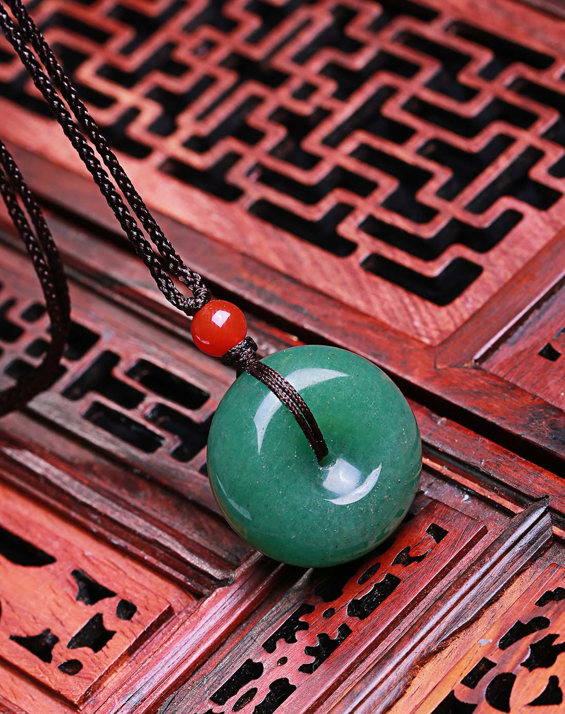 柏诗翠 天然东陵玉平安扣吊坠