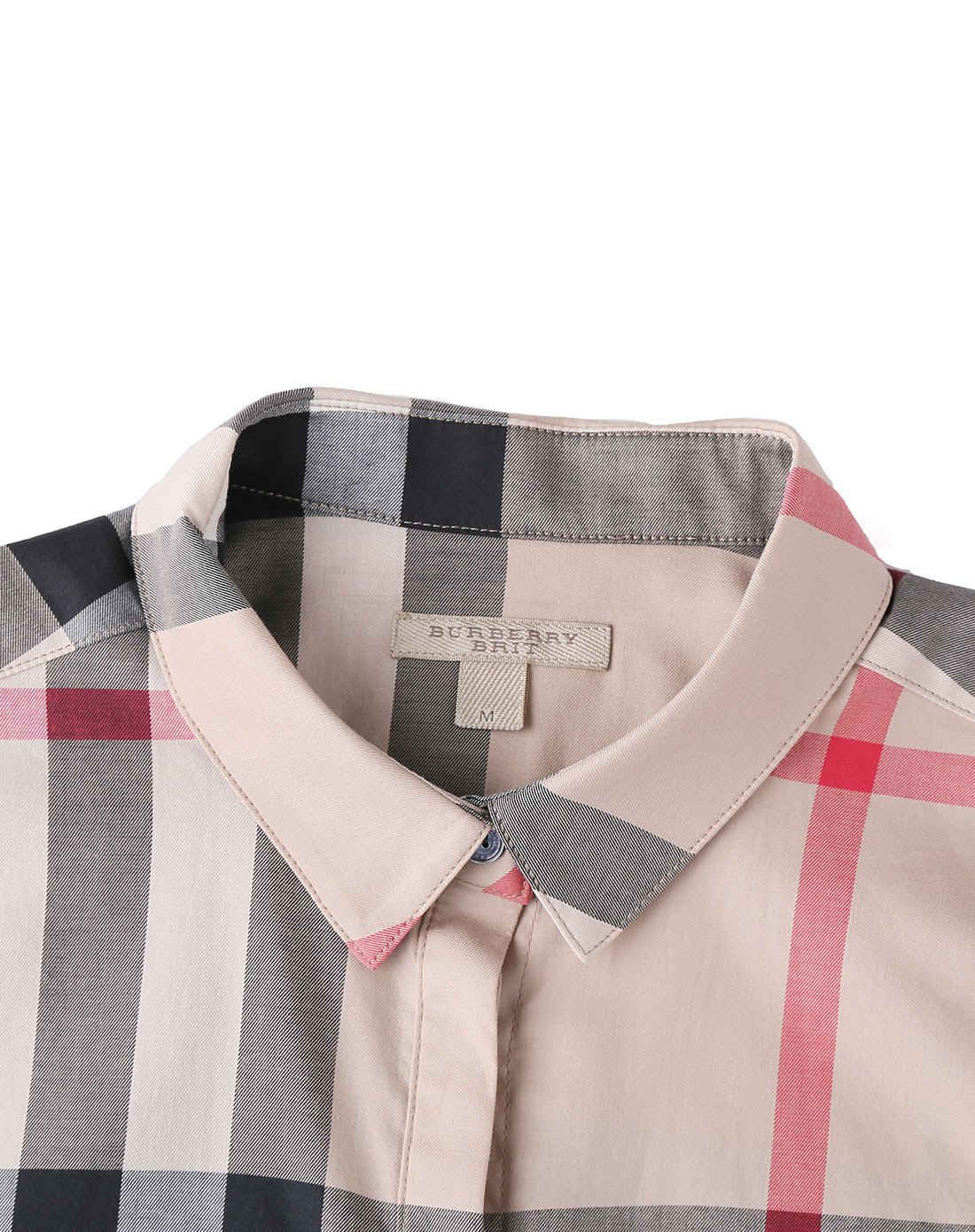 burberry女士经典格纹棉质衬衫