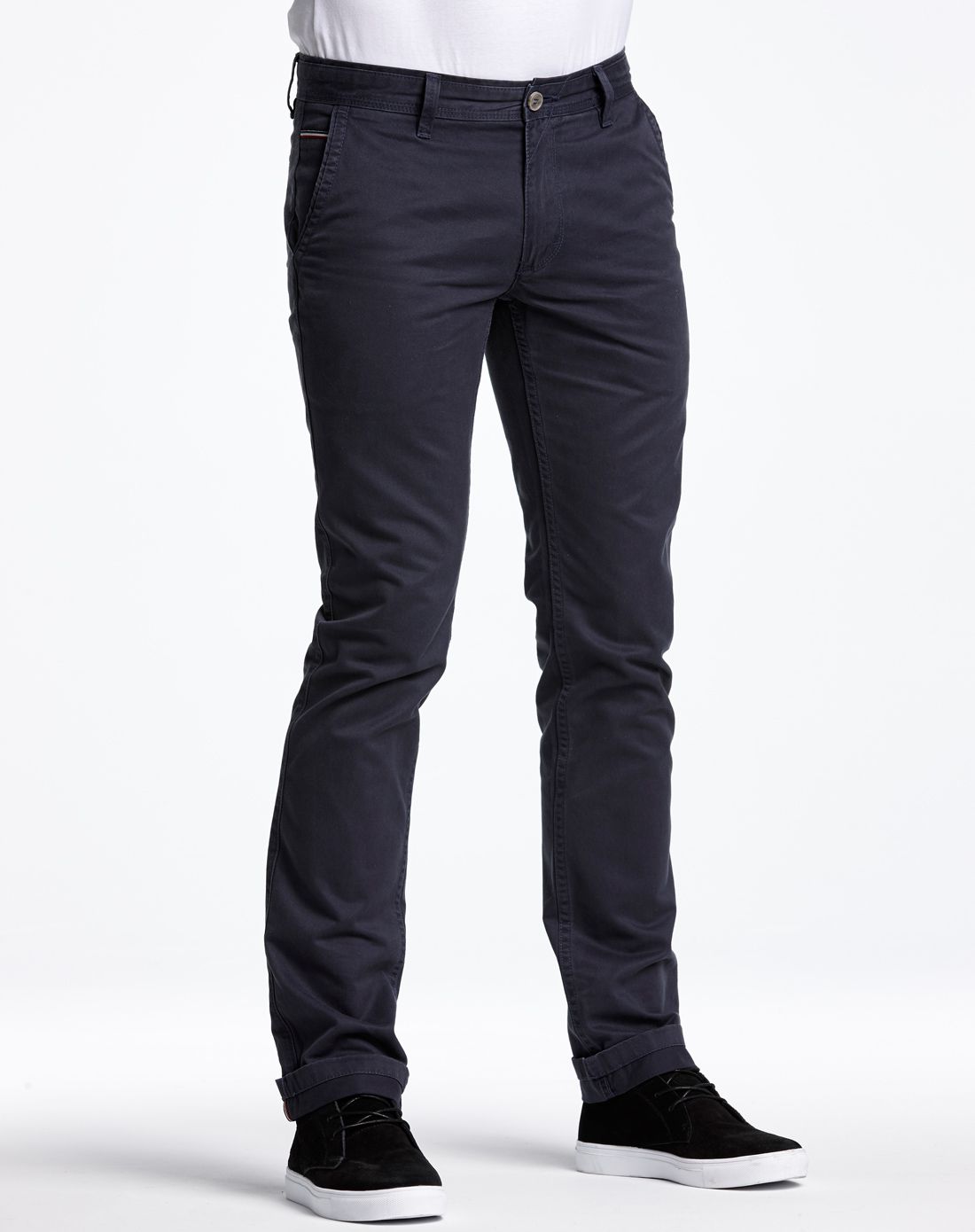 藏蓝色棉质男士舒适个性休闲裤