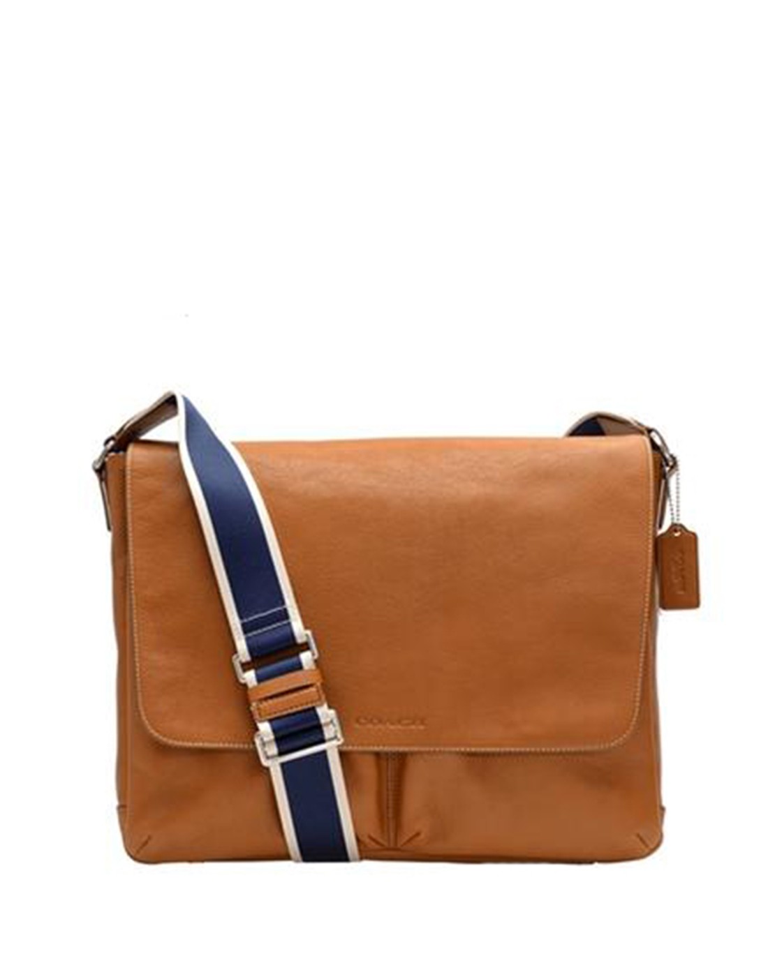 男士纯皮时尚浅棕色绅士斜挎包