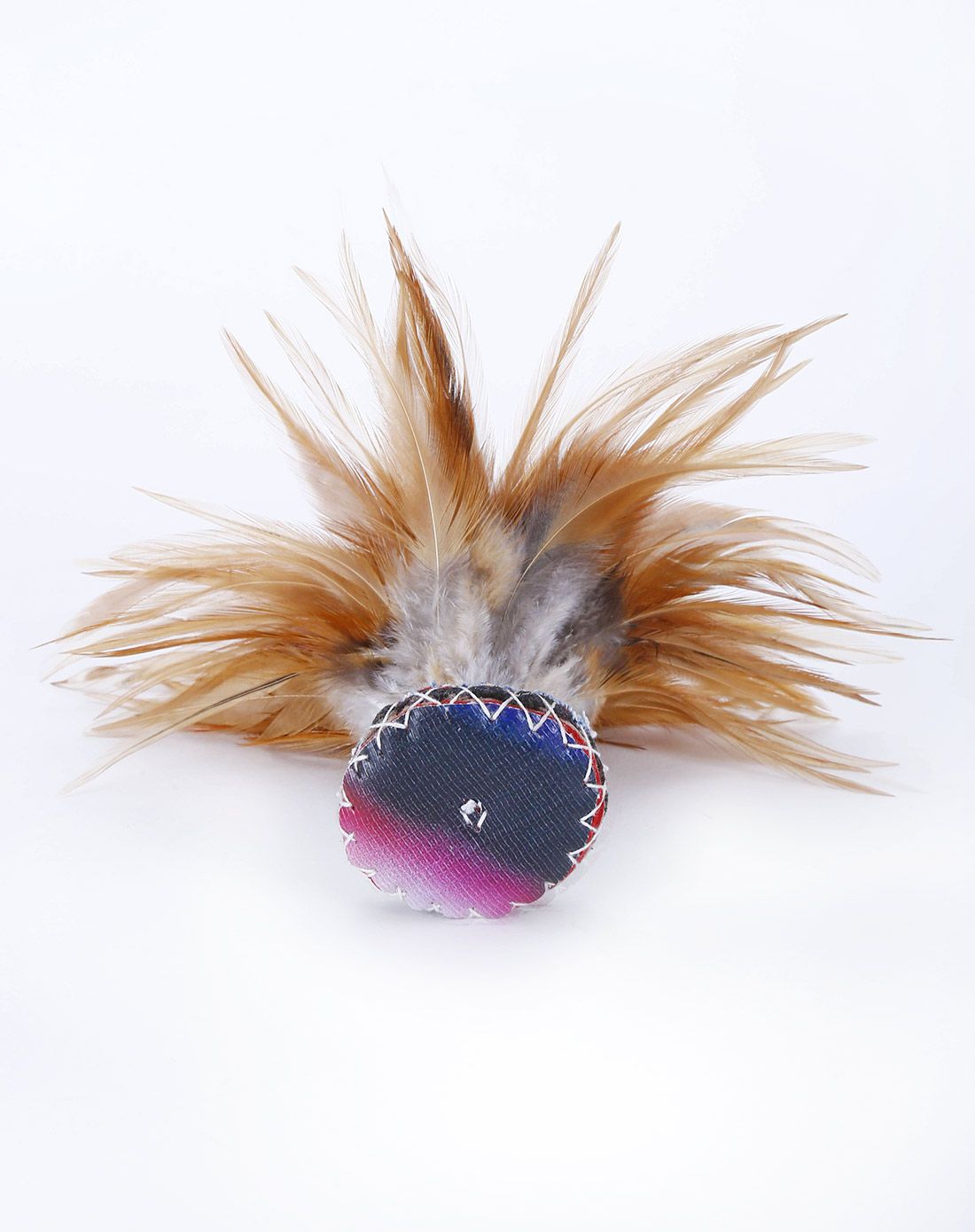 阿婆纯手工缝制野鸡毛毽子-样式随机