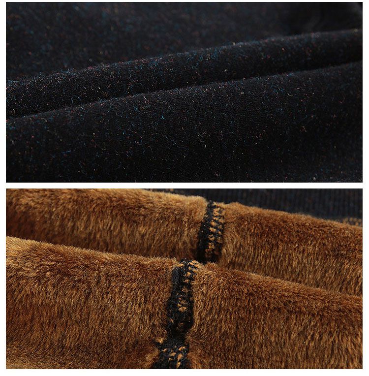 女童彩黑弹力加绒加厚一体裤