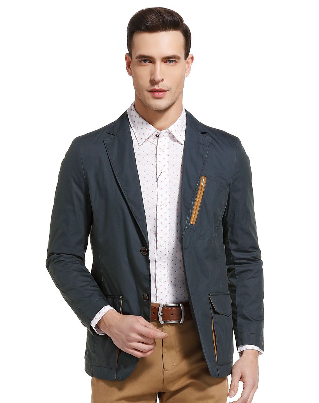 男士便装商务休闲外套优质长绒棉舒适保暖