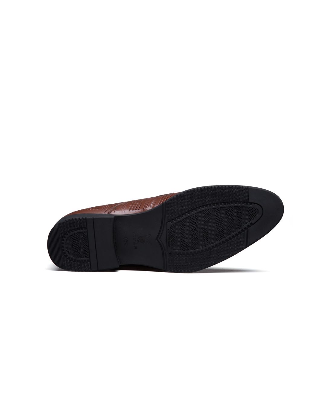 棕色头层牛皮男款商务正装单鞋