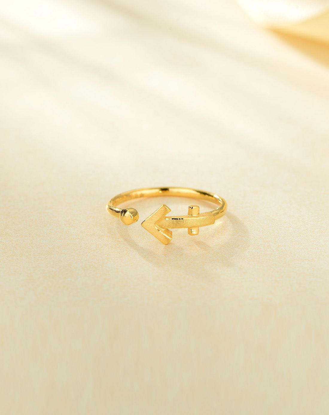 中国黄金 黄金 射手座戒指