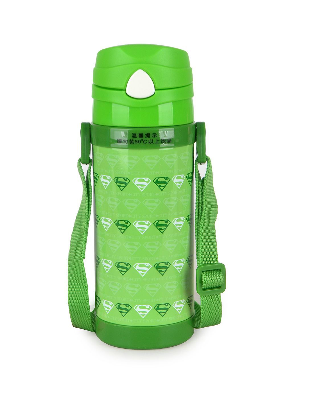 中性绿色个性吸管保温水壶