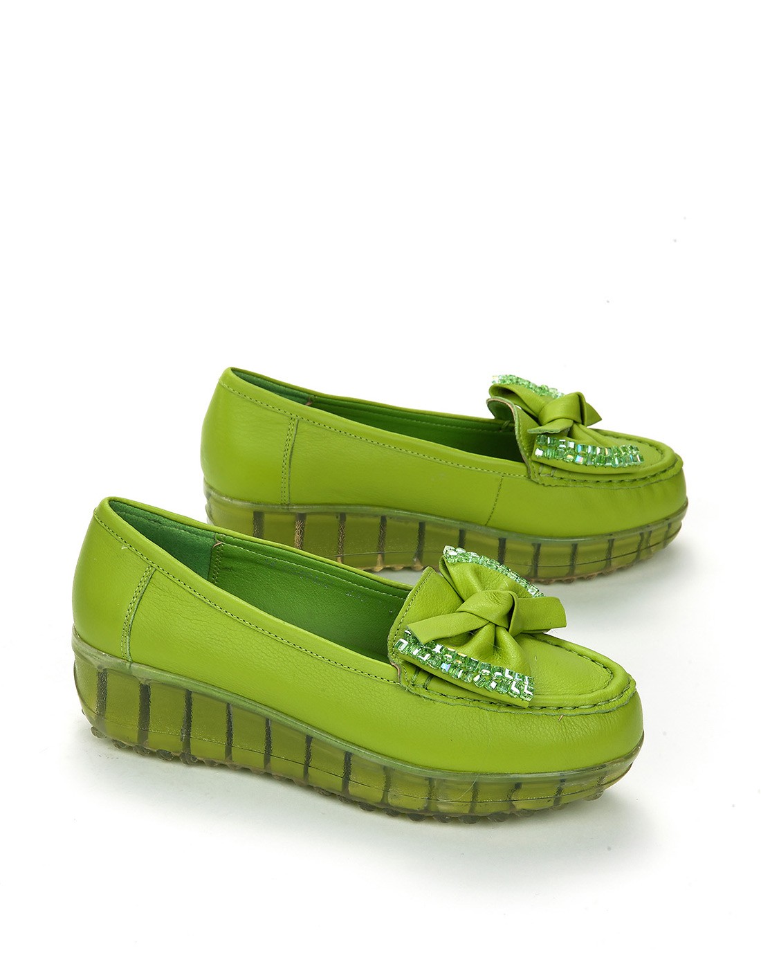 哈森harson集团品牌女鞋卡文女款青绿色头层牛皮浅口单鞋cs49422-032