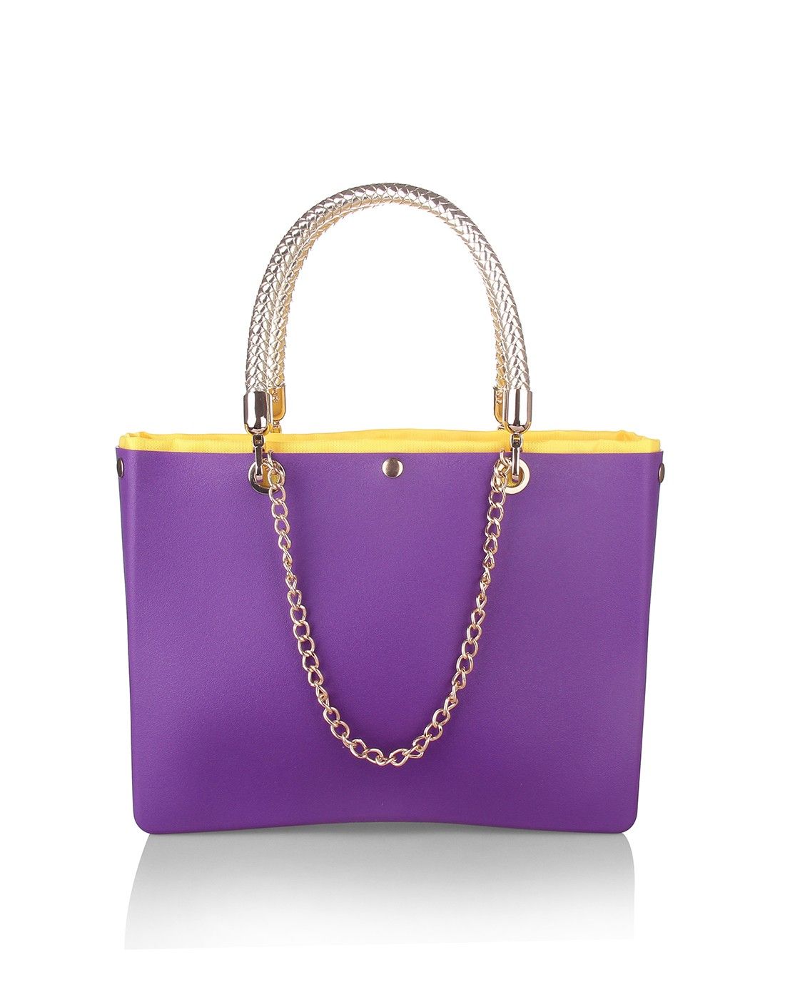 euro db中号浅紫色金链环保树脂手提女包53001rl-b3-lt pl_唯品会