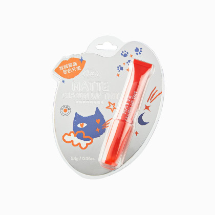 里美limi 丝绒雾面蜡笔唇膏-元气亮橙