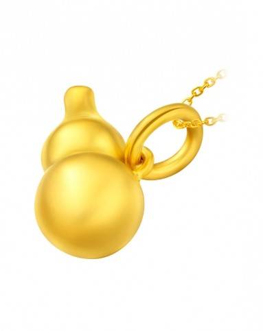 七大品牌恭贺-周大福【新品】葫芦足金黄金吊坠(计价)(不含项链)f1940