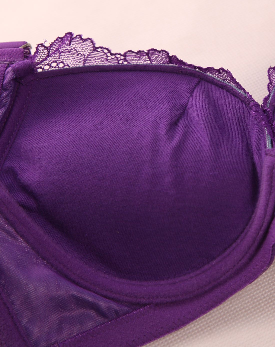 莎莲妮内衣专场 女款紫色a杯迷人魅力厚馒头模杯文胸