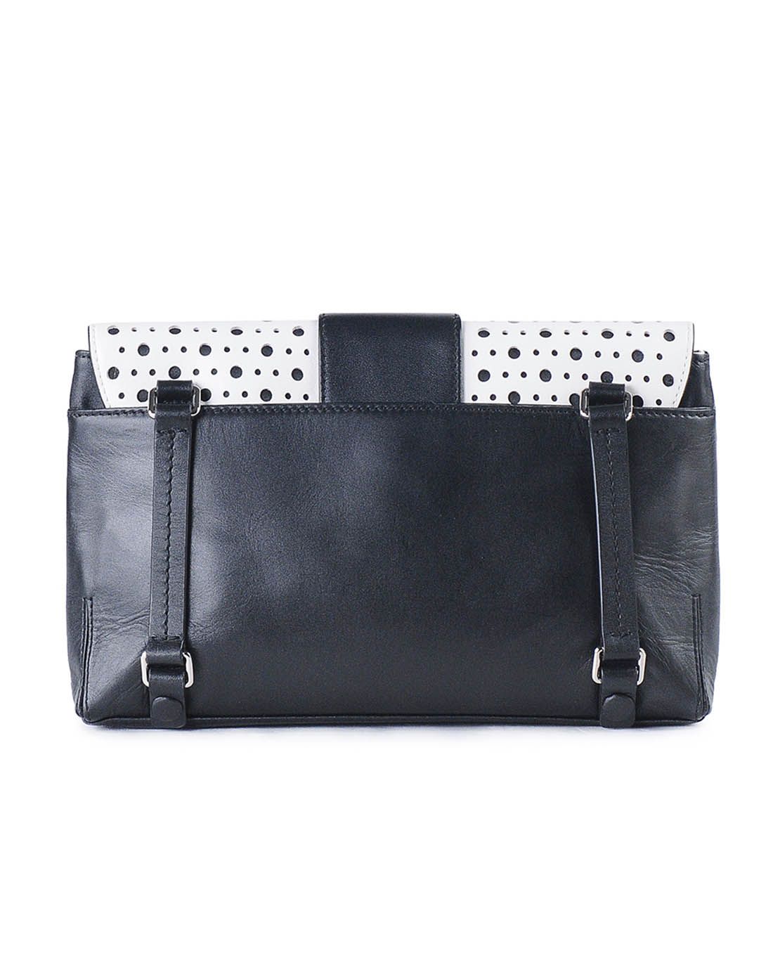 daniel hechter 专柜同步 黑色牛皮革女包