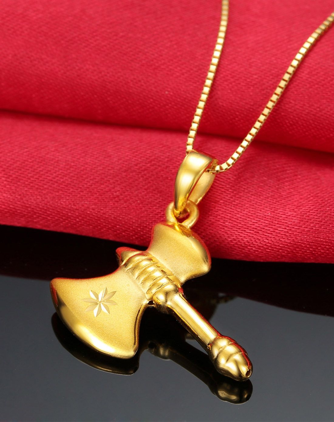 足金斧头吊坠