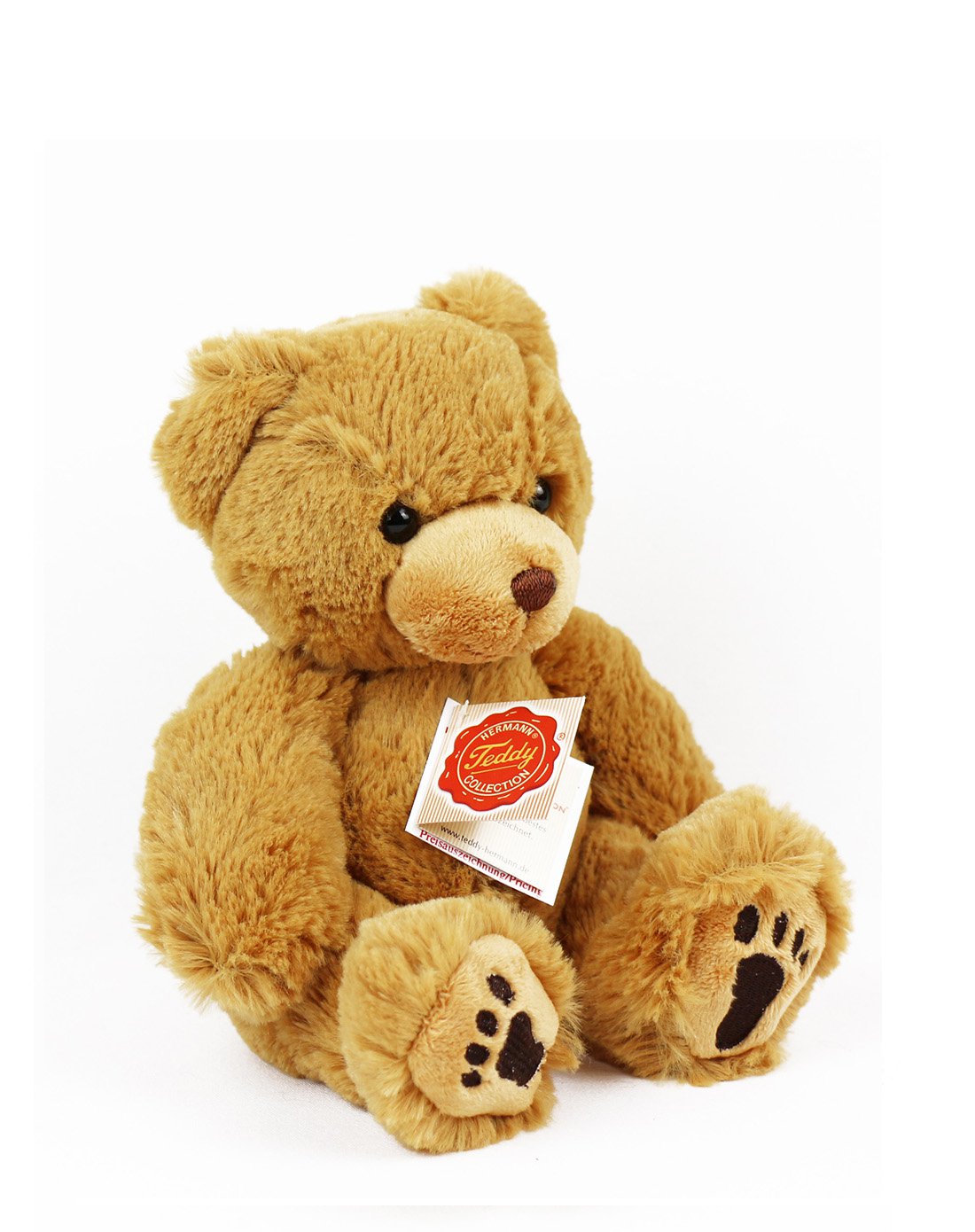 德国hermann teddy赫尔曼金色短毛泰迪熊 23cm 收藏手工版 仿真玩偶 0