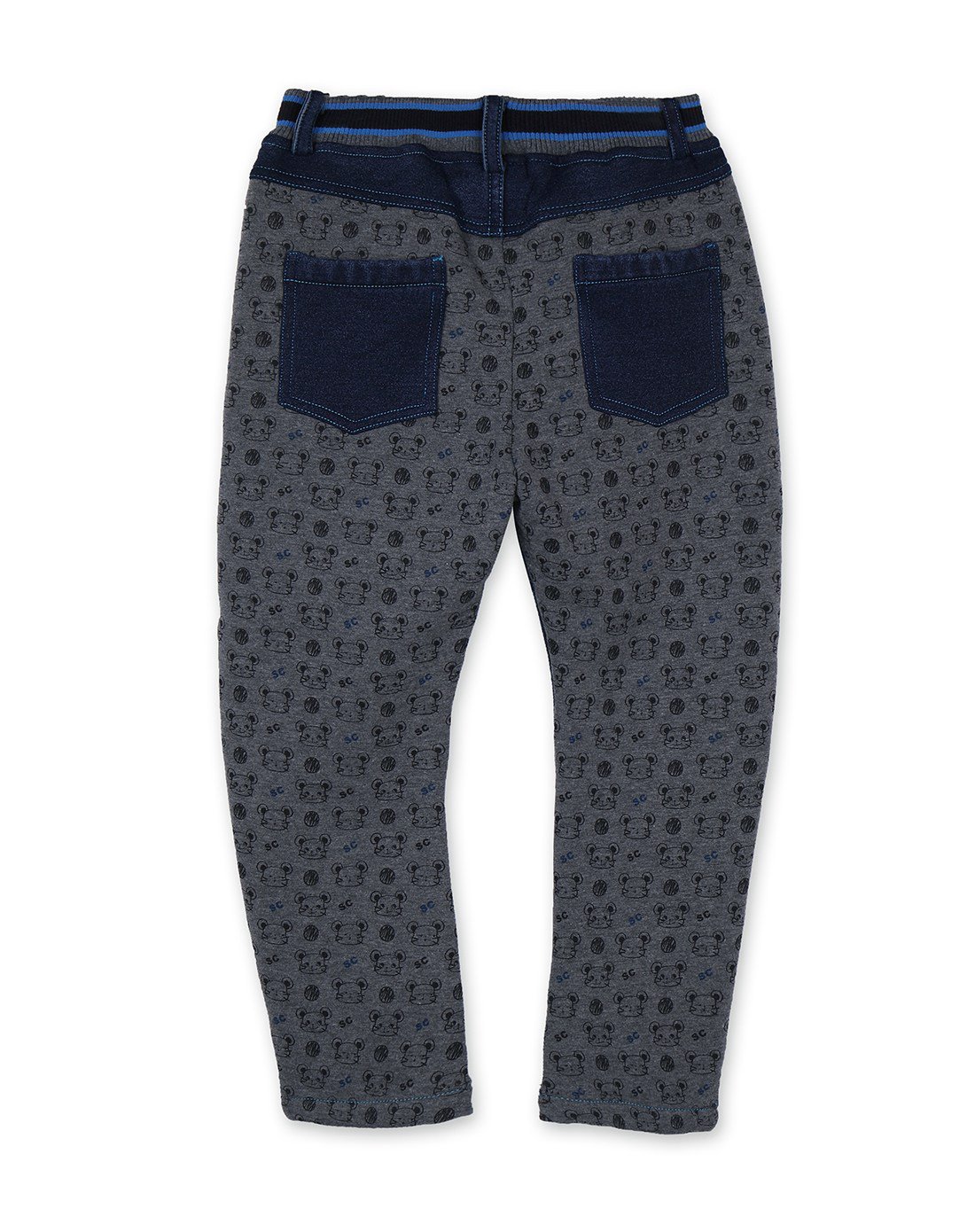 男童藏青色童装o型裤