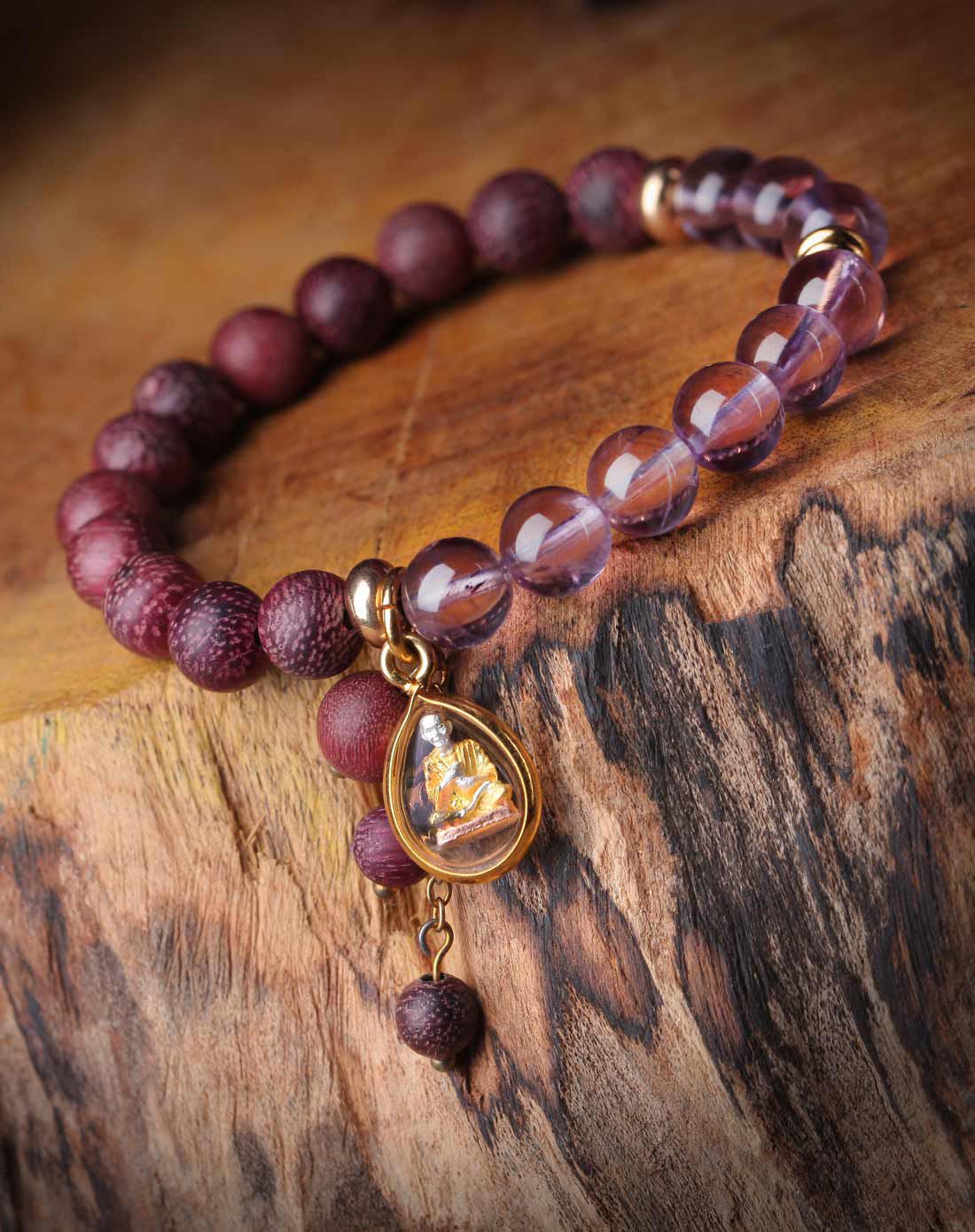 凤凰涅磐 泰国金身龙婆托佛牌手链