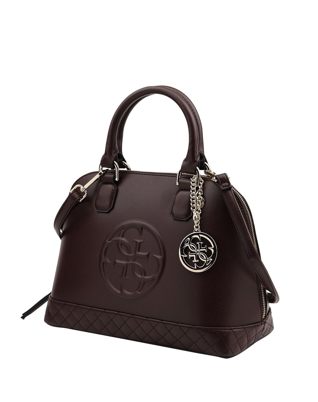 guess女士深棕色单肩斜挎包