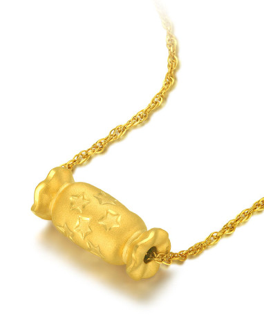 谢瑞麟 足金金元宝财源广进吊坠