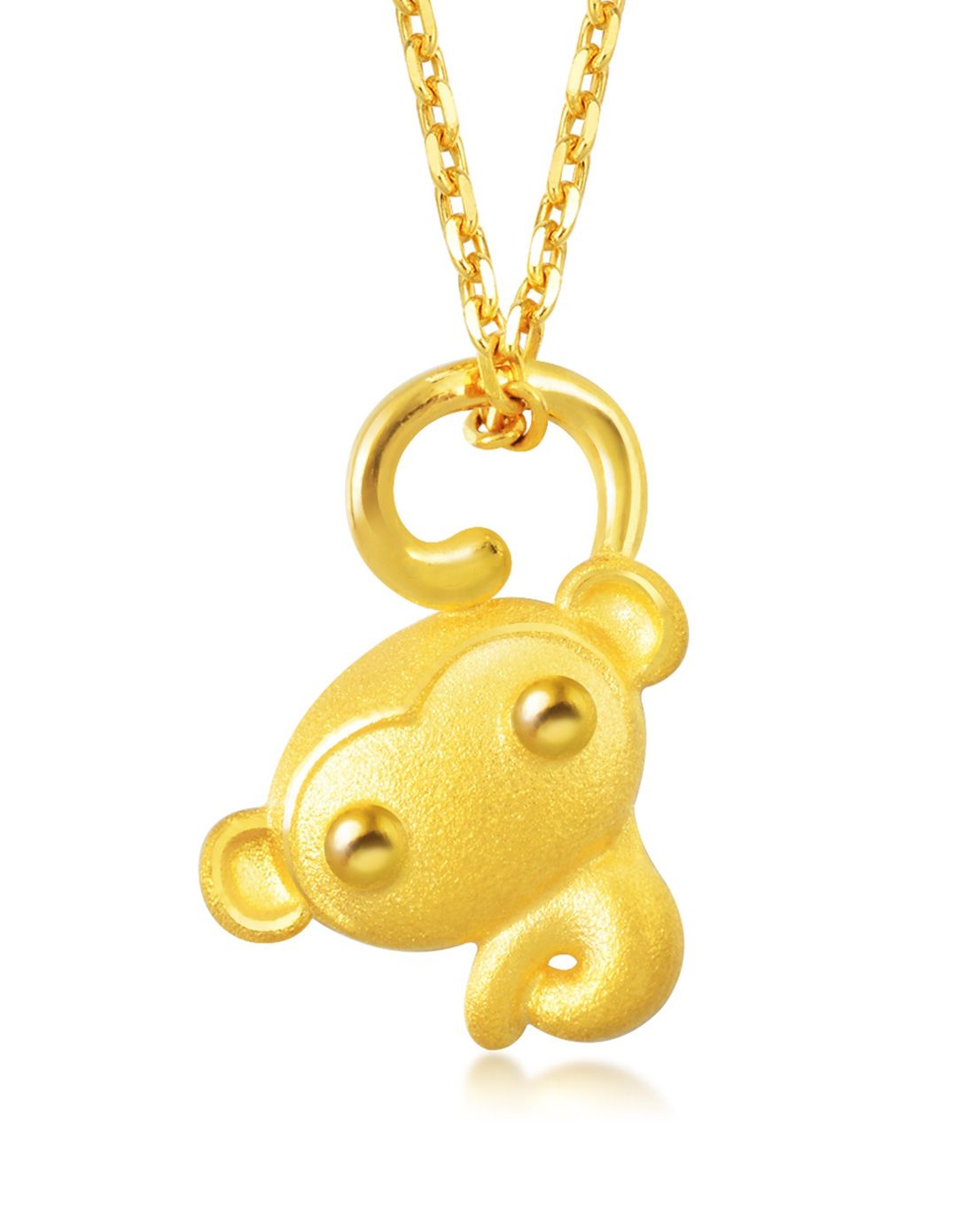 足金大眼猴吊坠1.57克(不含项链)