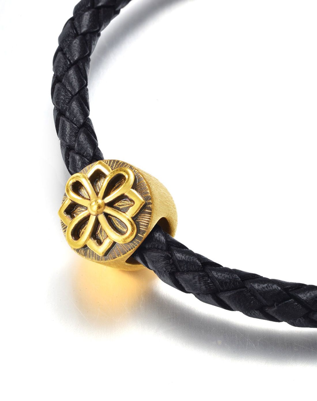 周生生 足金charme xl串珠系列团结转运珠(送19厘米黑色配绳)