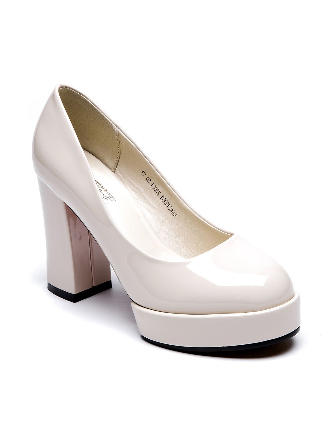 美丽佳人女鞋专场 美丽佳人2016秋季新款圆头浅口鞋防水台套脚女鞋