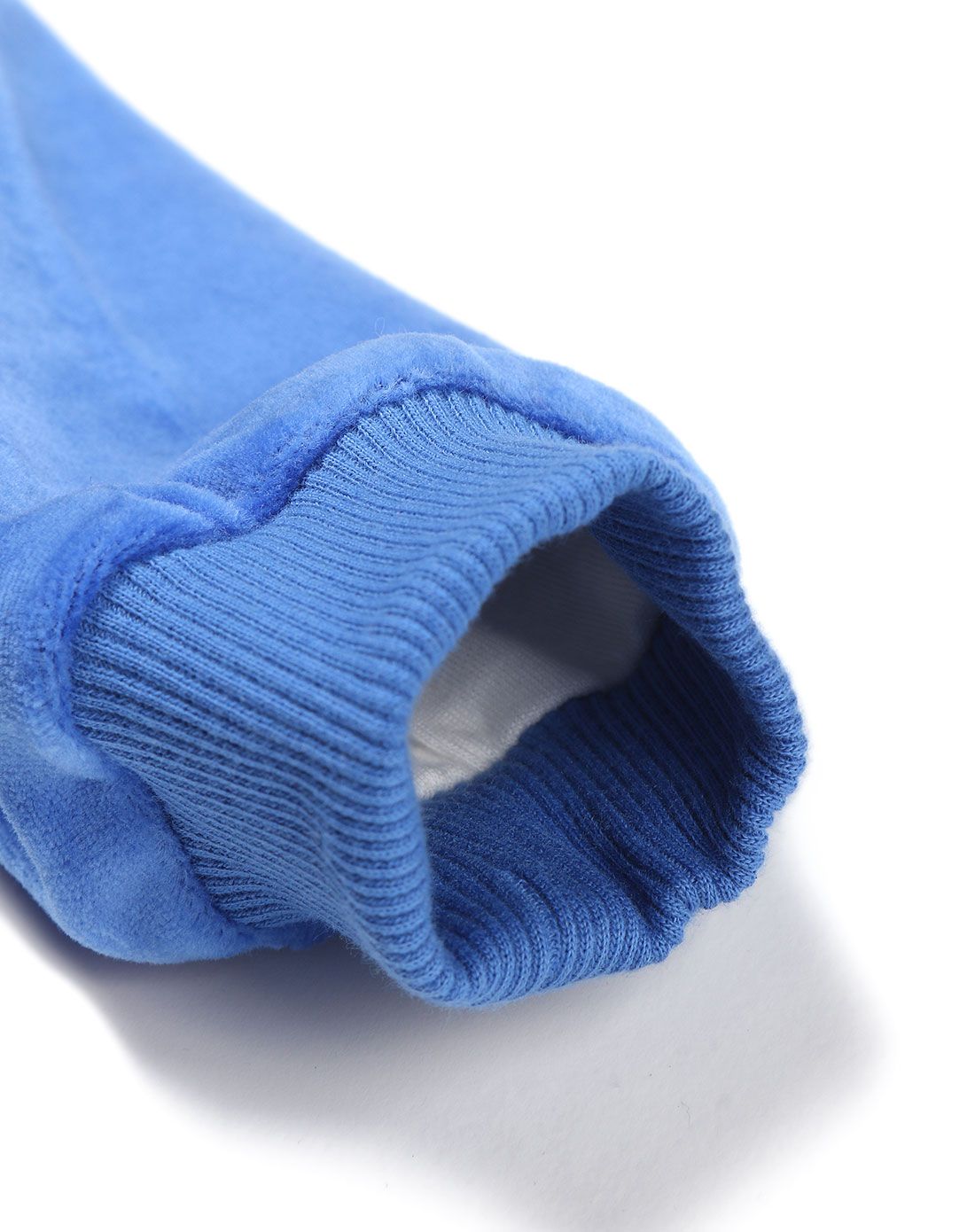 男童浅宝蓝色连帽长袖外套