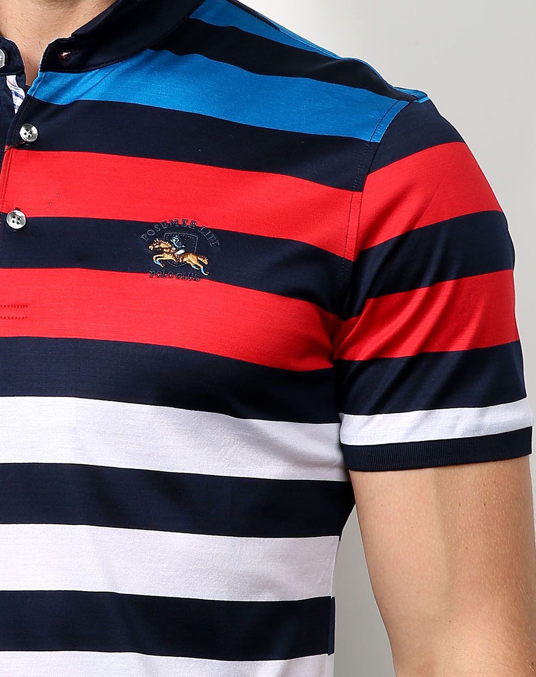 堡马posemer男装夏反季专场全棉清爽透气易搭配休闲短袖t恤t8825217