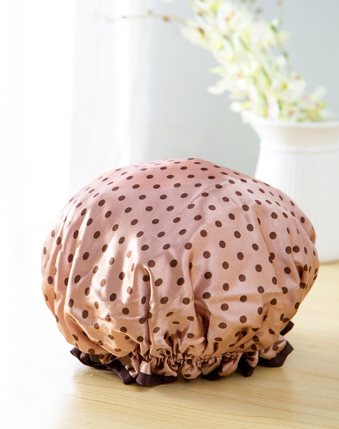 水木娃娃韩版良品炒菜防油防水洗澡浴帽(2款可选)