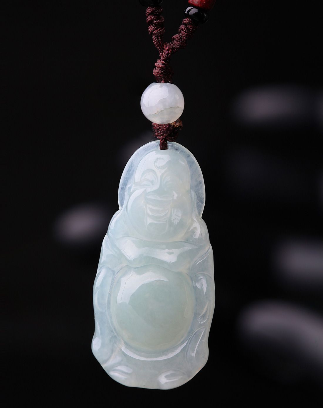 鑫万福 新品天然翡翠立佛吊坠