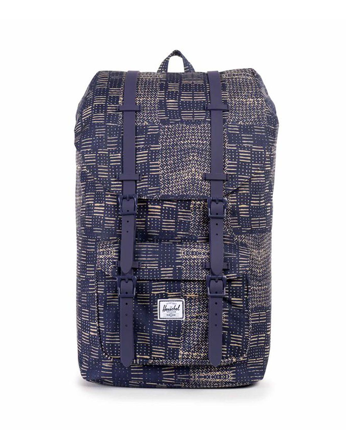 > herschel男女蓝条纹美洲系列时尚双肩包