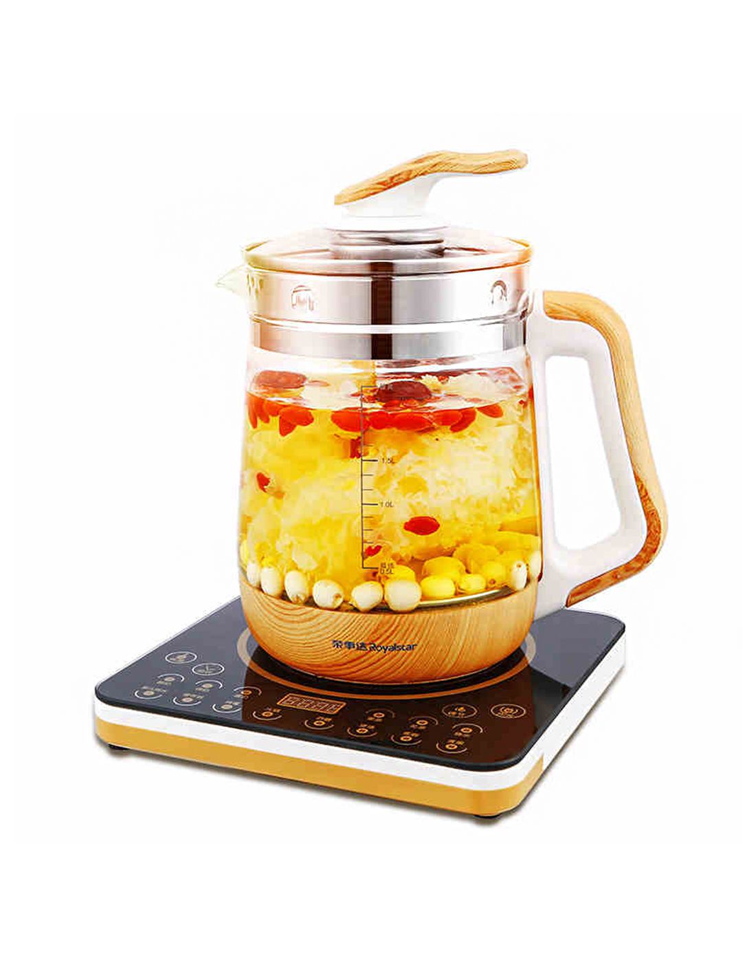 荣事达木纹养生壶2l大容量