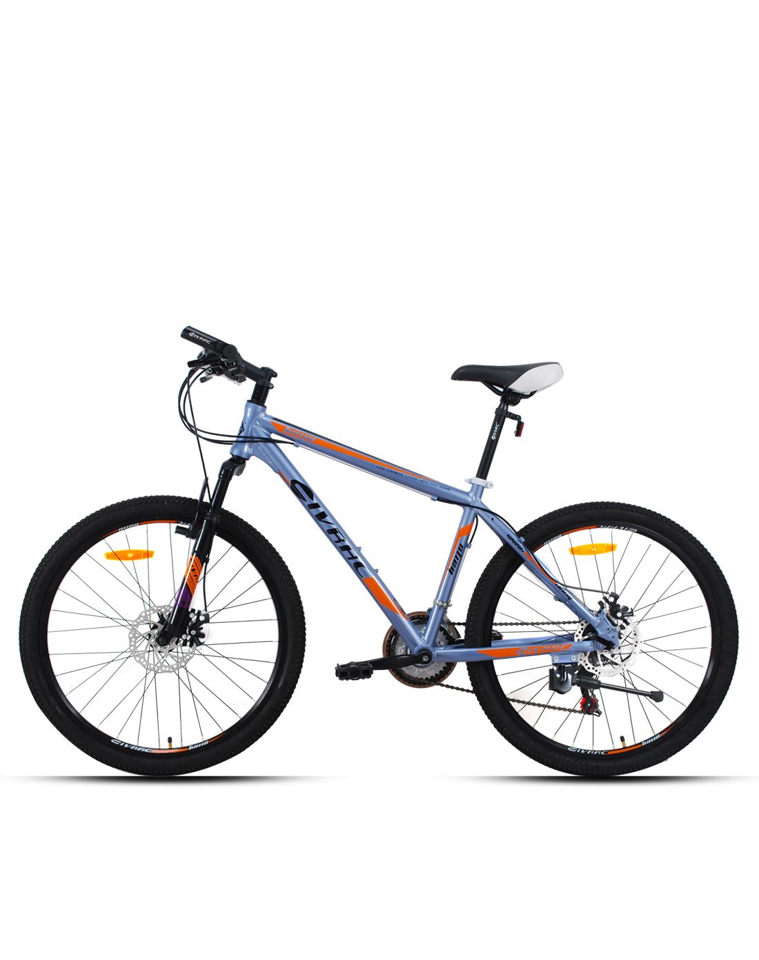 康园kouan&civrac自行车直发货civrac 26寸铝合金黑灰色shimano 21s