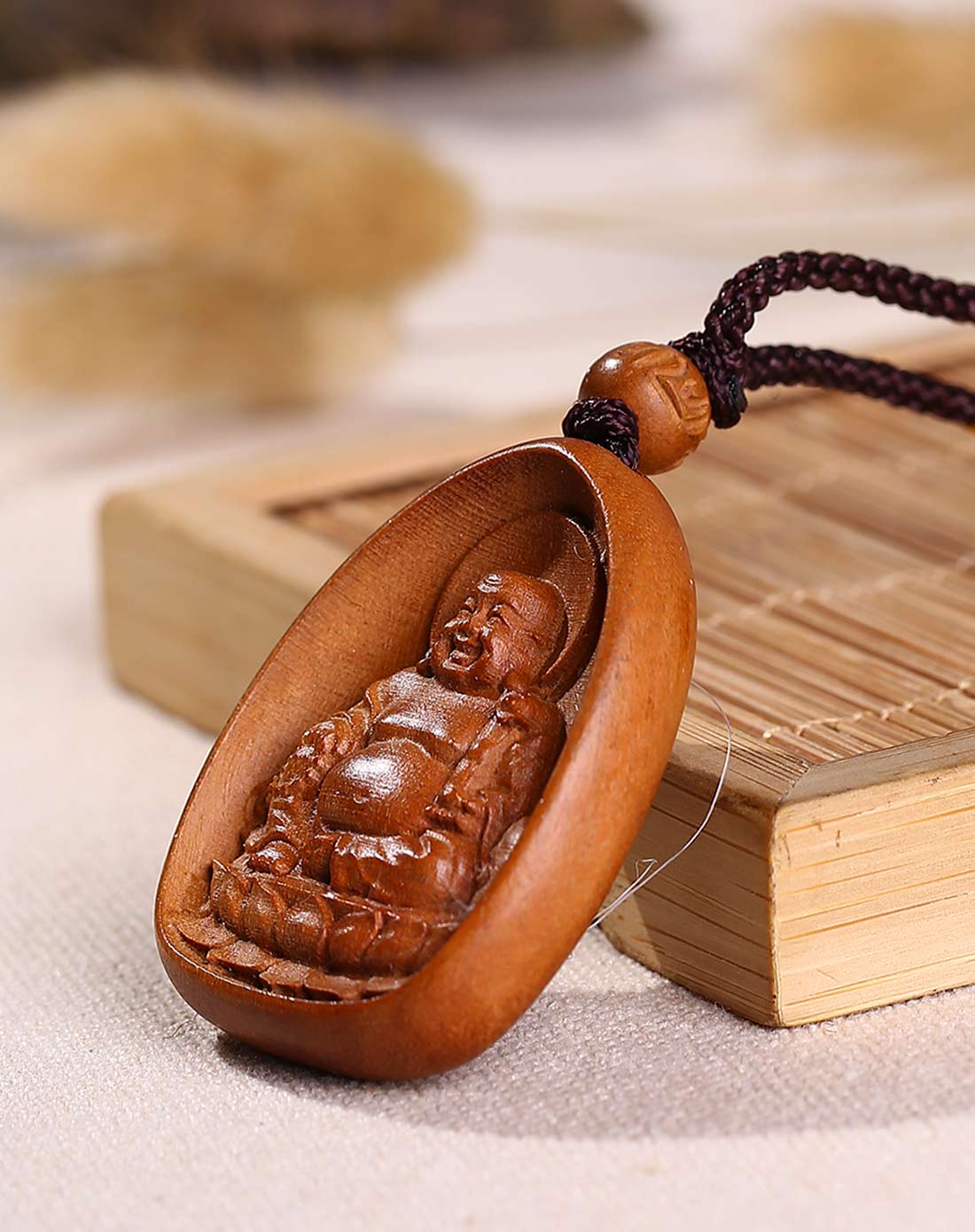 吉星高照桃木项链