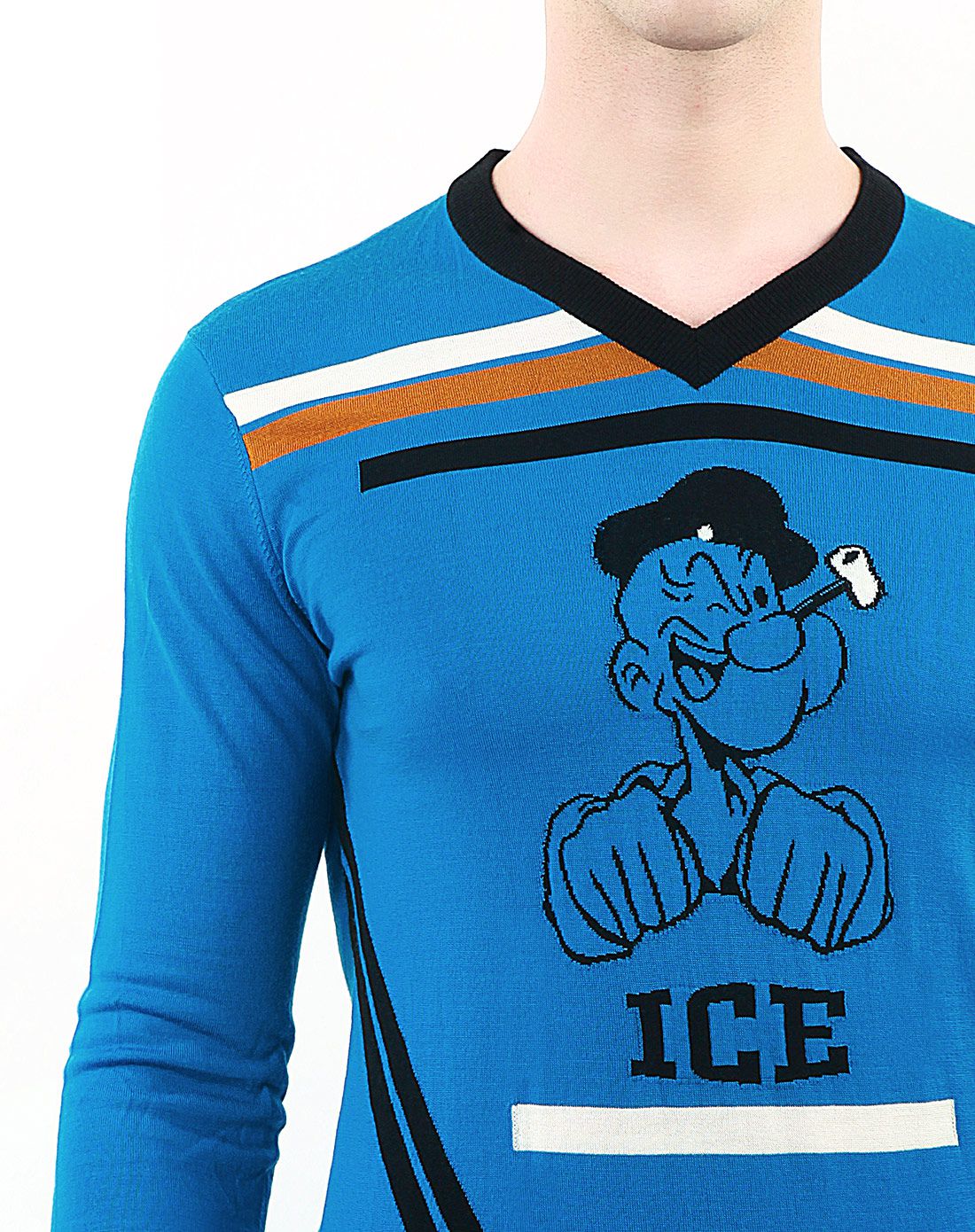 ice男士蓝色舒适潮流长袖毛衫831535201761_唯品会