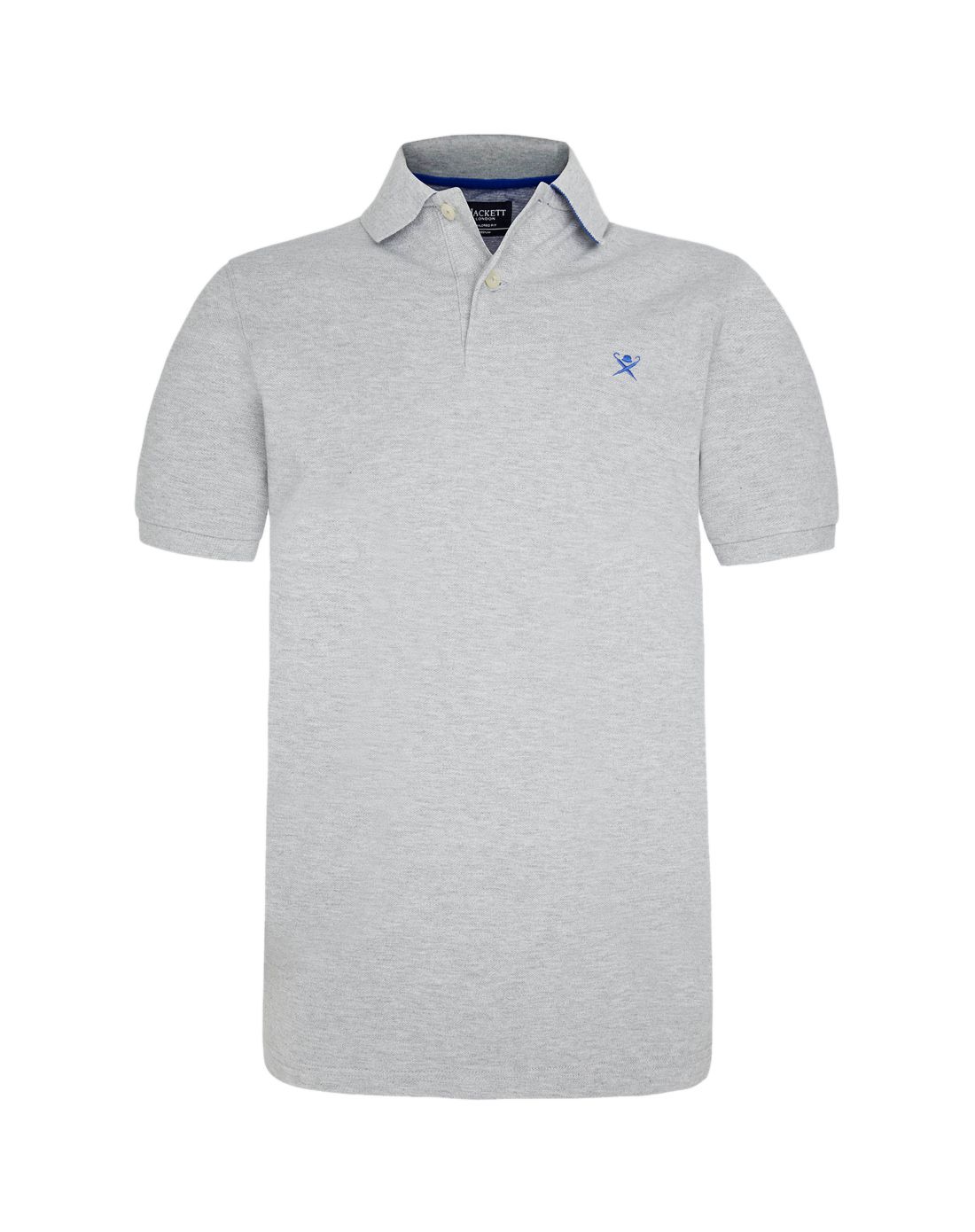 hackett london男款浅灰色简单百搭短袖polo衫