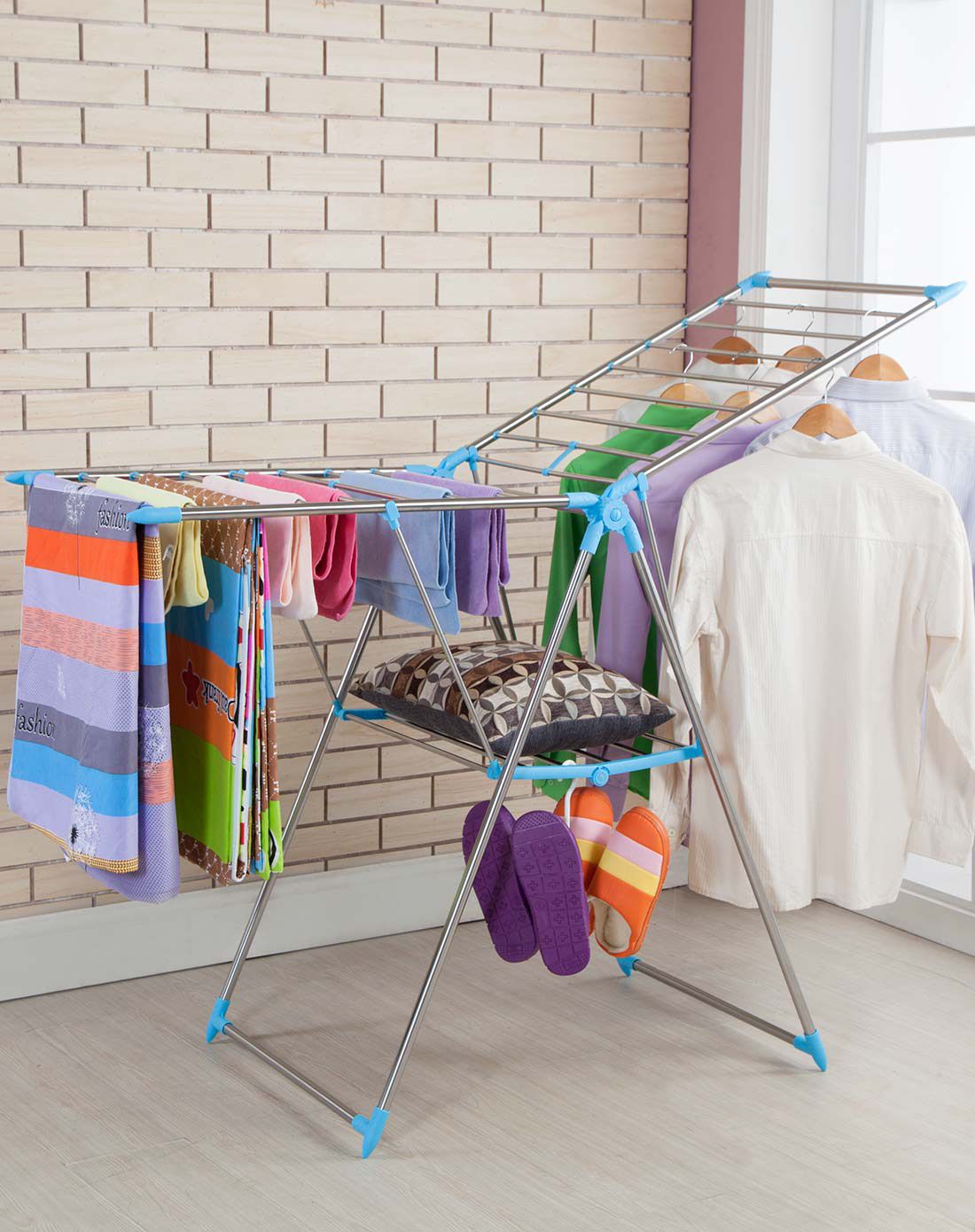 翼形户外晾晒架 大号晒被架