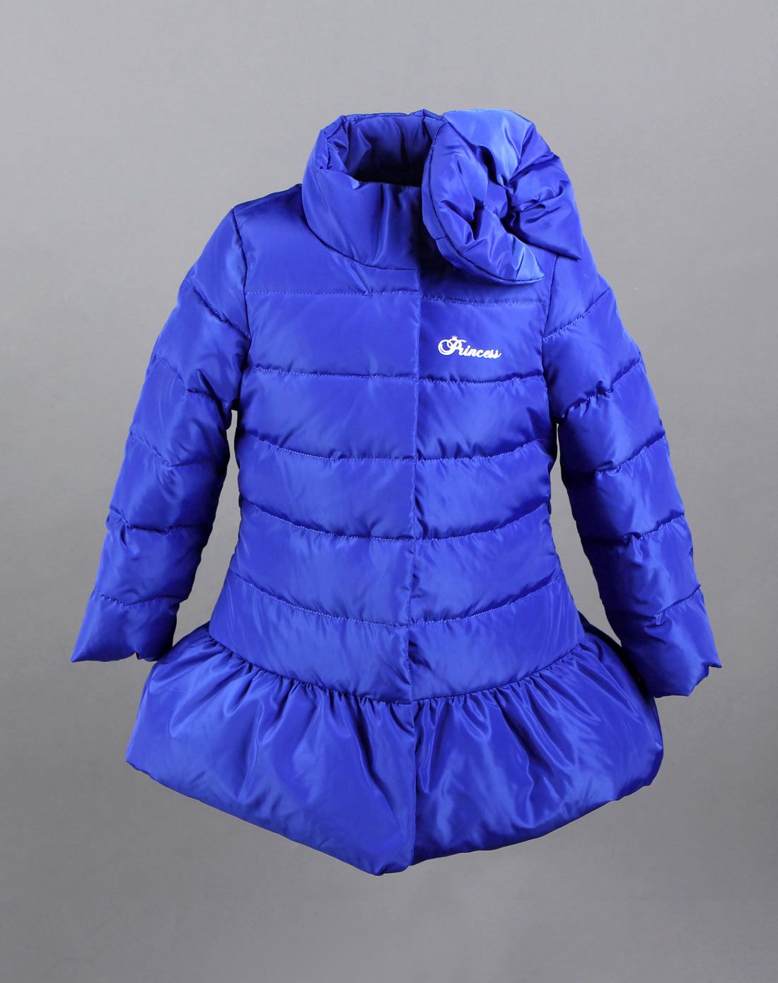女童宝蓝色羽绒服