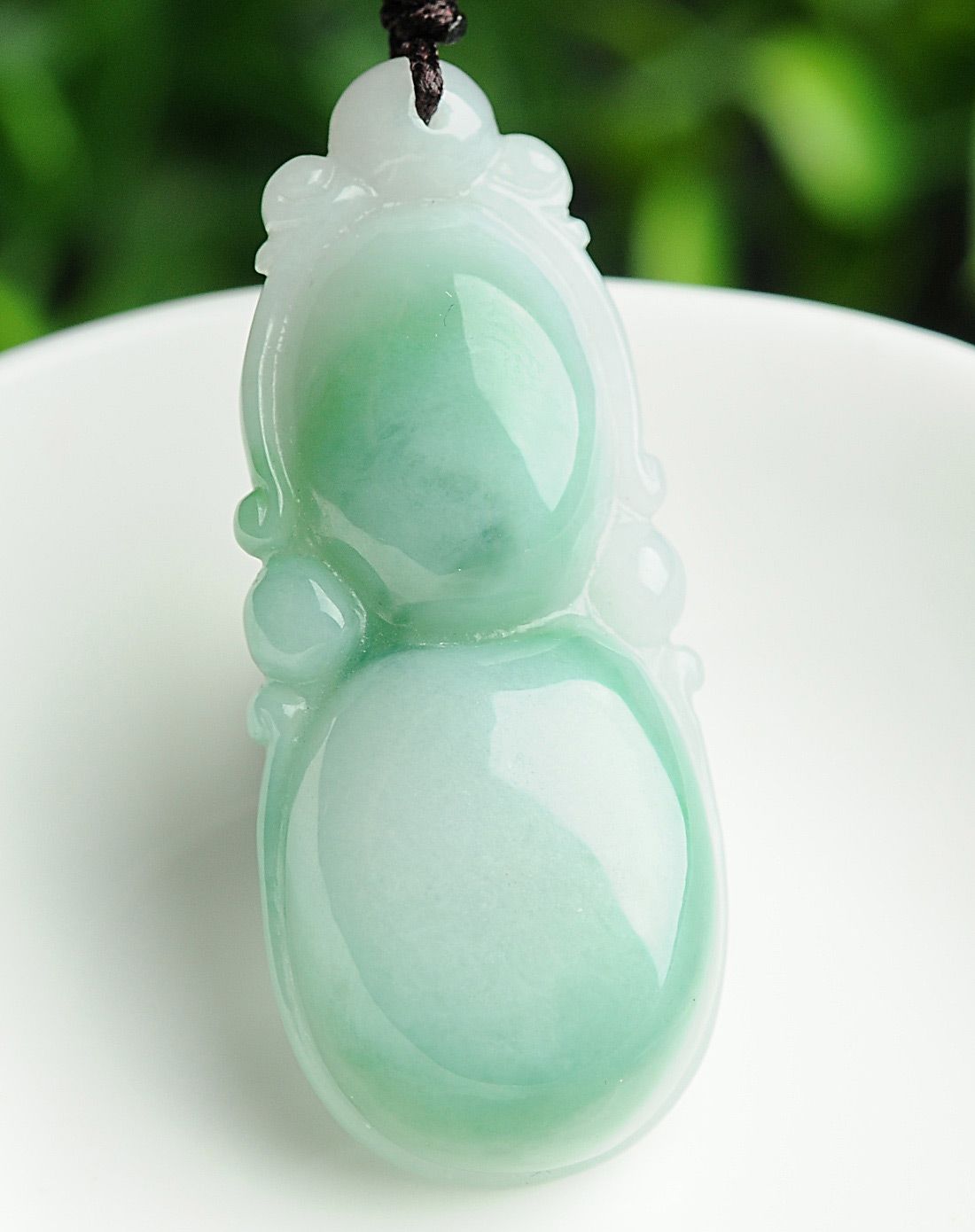 一品翠玉器专场天然a货翡翠葫芦吊坠(附证书)zh0019_唯品会